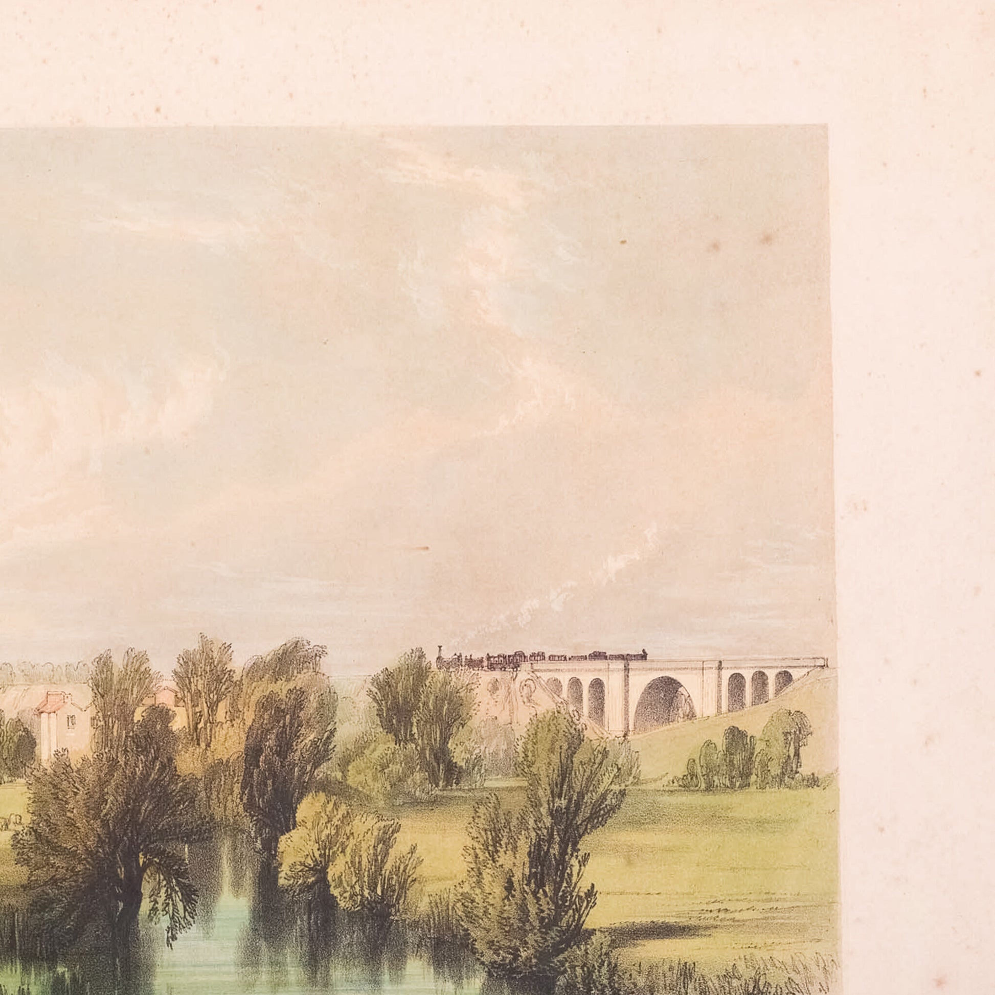 Prent 'Sherbourne viaduct, near Coventry', ca. 1839-3