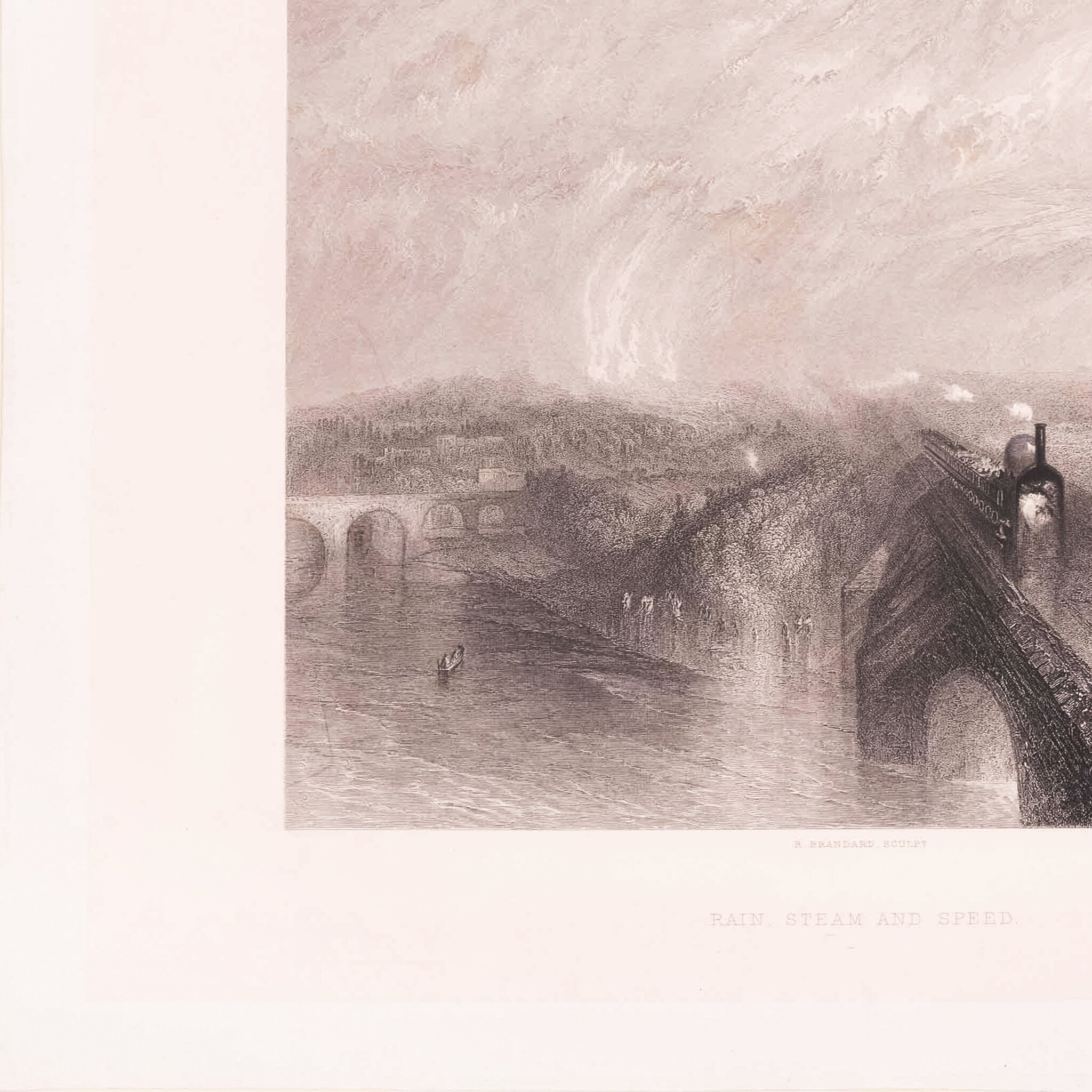 Prent 'Rain, steam and speed', ca. 1860-zoom-3