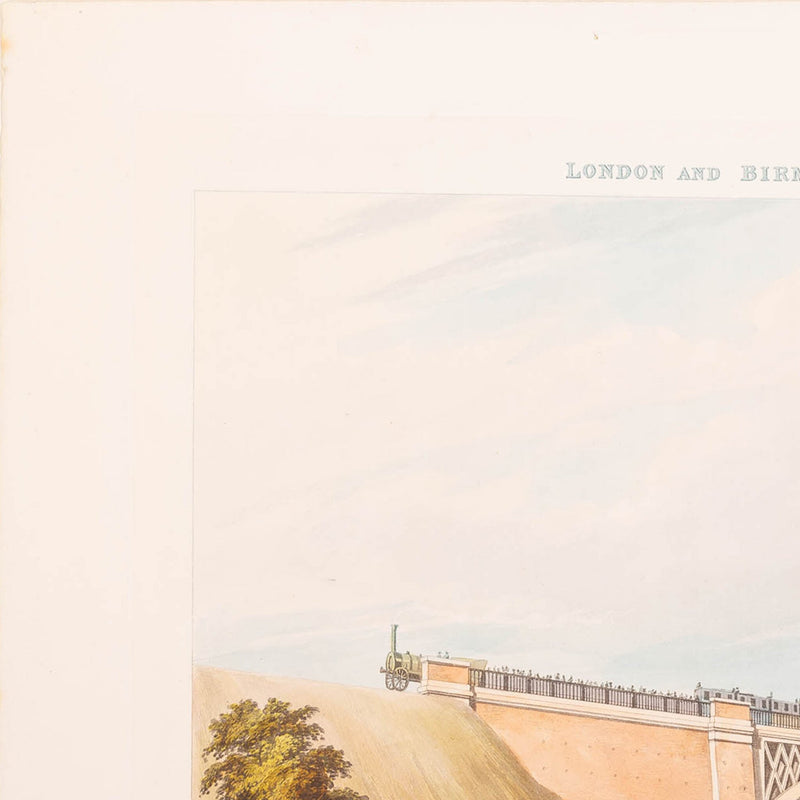 Prent 'London & Birmingham Railroad. The station at Euston Square', 1837-zoom-