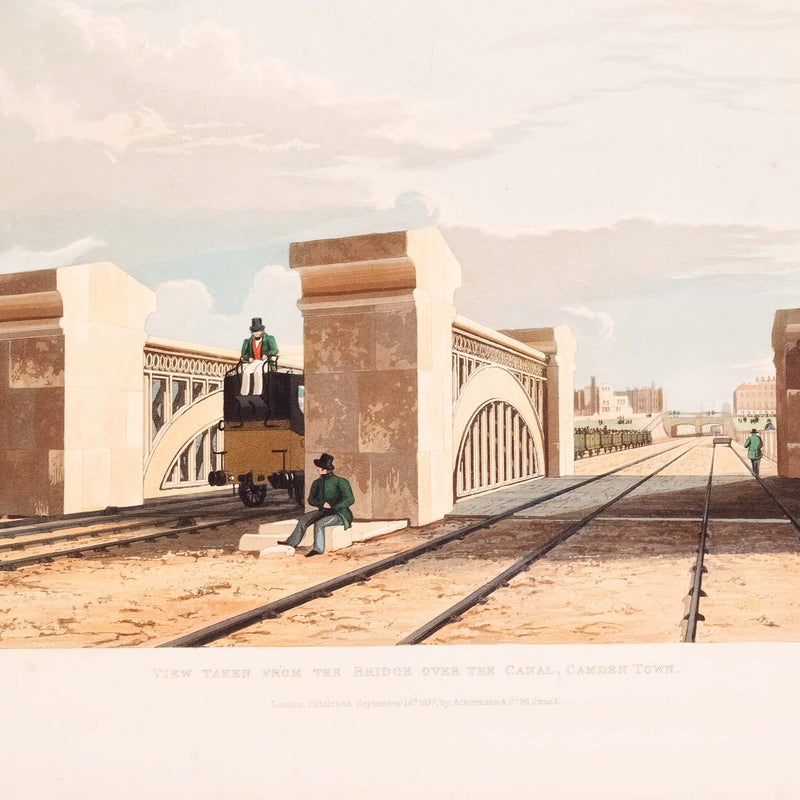 Prent 'London & Birmingham Railroad. Viaduct at Watford, 1837-zoom-