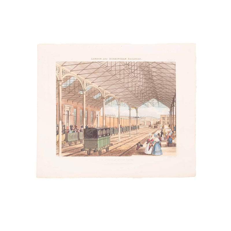 Prent 'London & Birmingham Railroad. Bridge over the Canal near Kings-Langley, 1837-zoom-