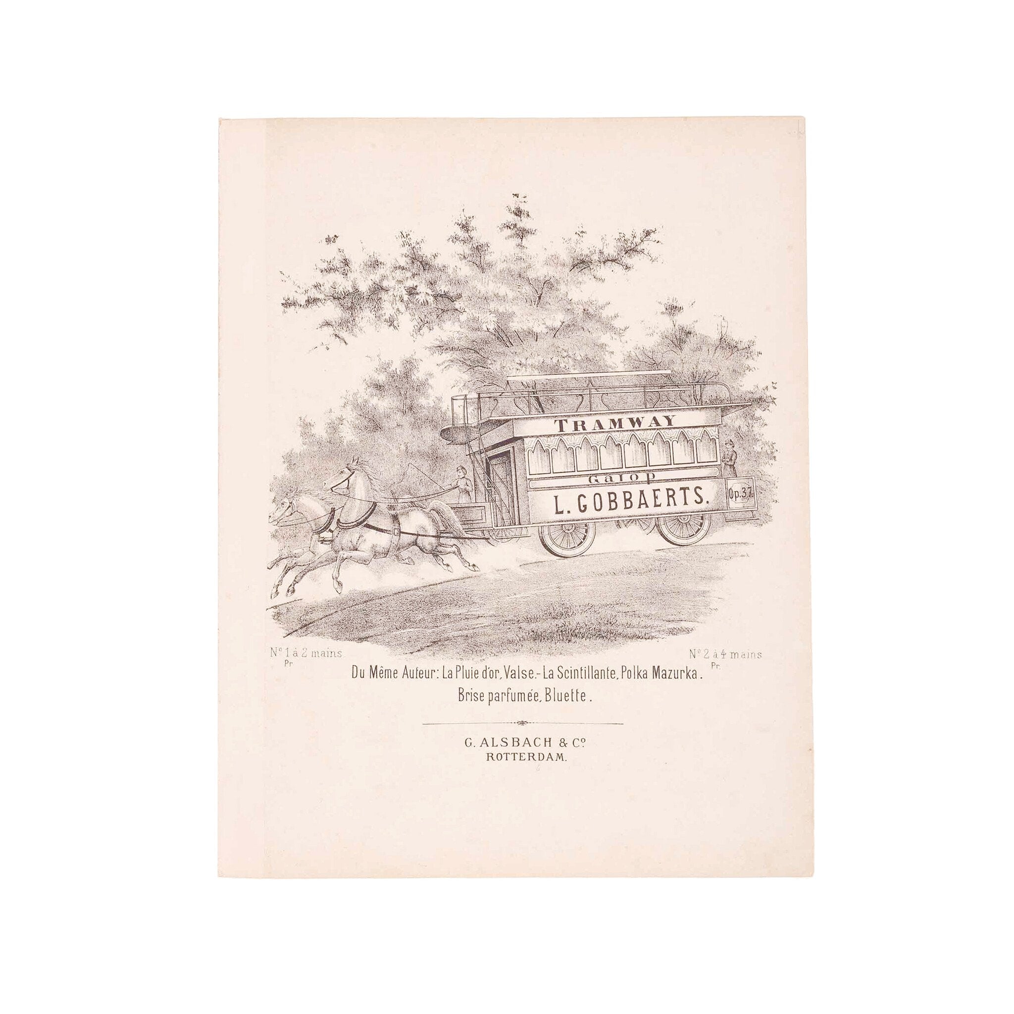 Bladmuziek 'Tramway Galop', ca. 1900-zoom-1