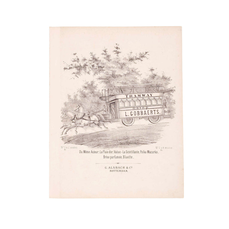 Bladmuziek 'Tramway Galop', ca. 1900-zoom-