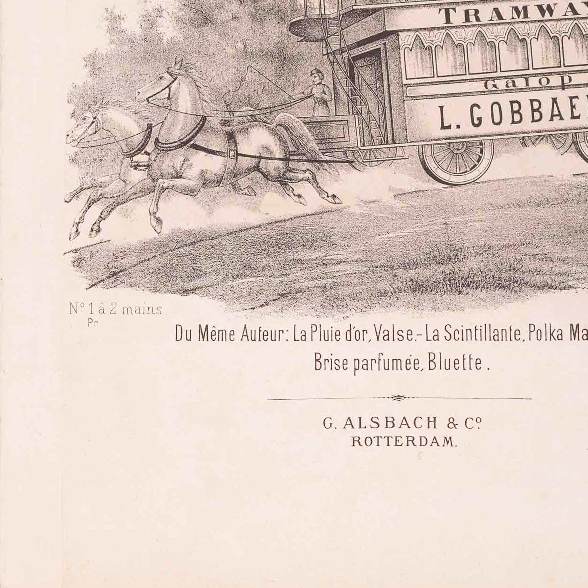Bladmuziek 'Tramway Galop', ca. 1900-zoom-2