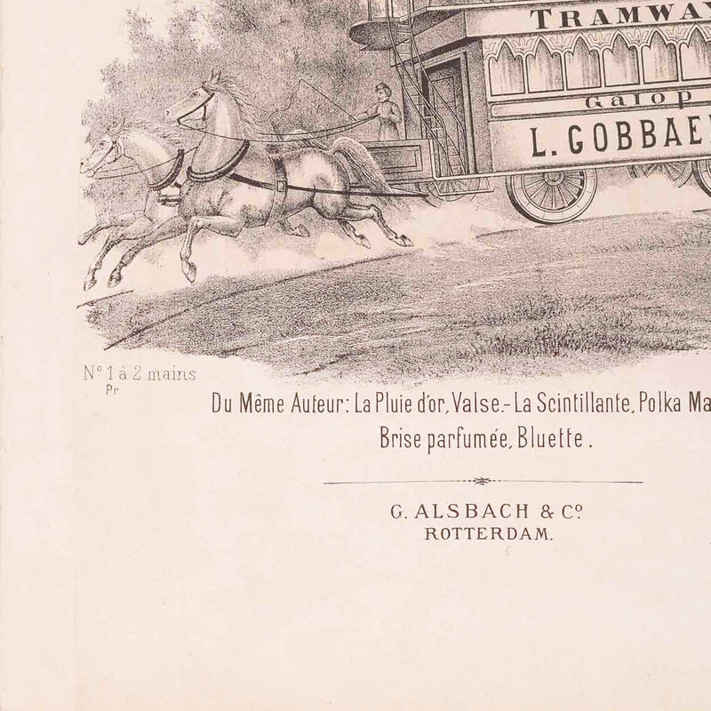 Bladmuziek 'Tramway Galop', ca. 1900-zoom-