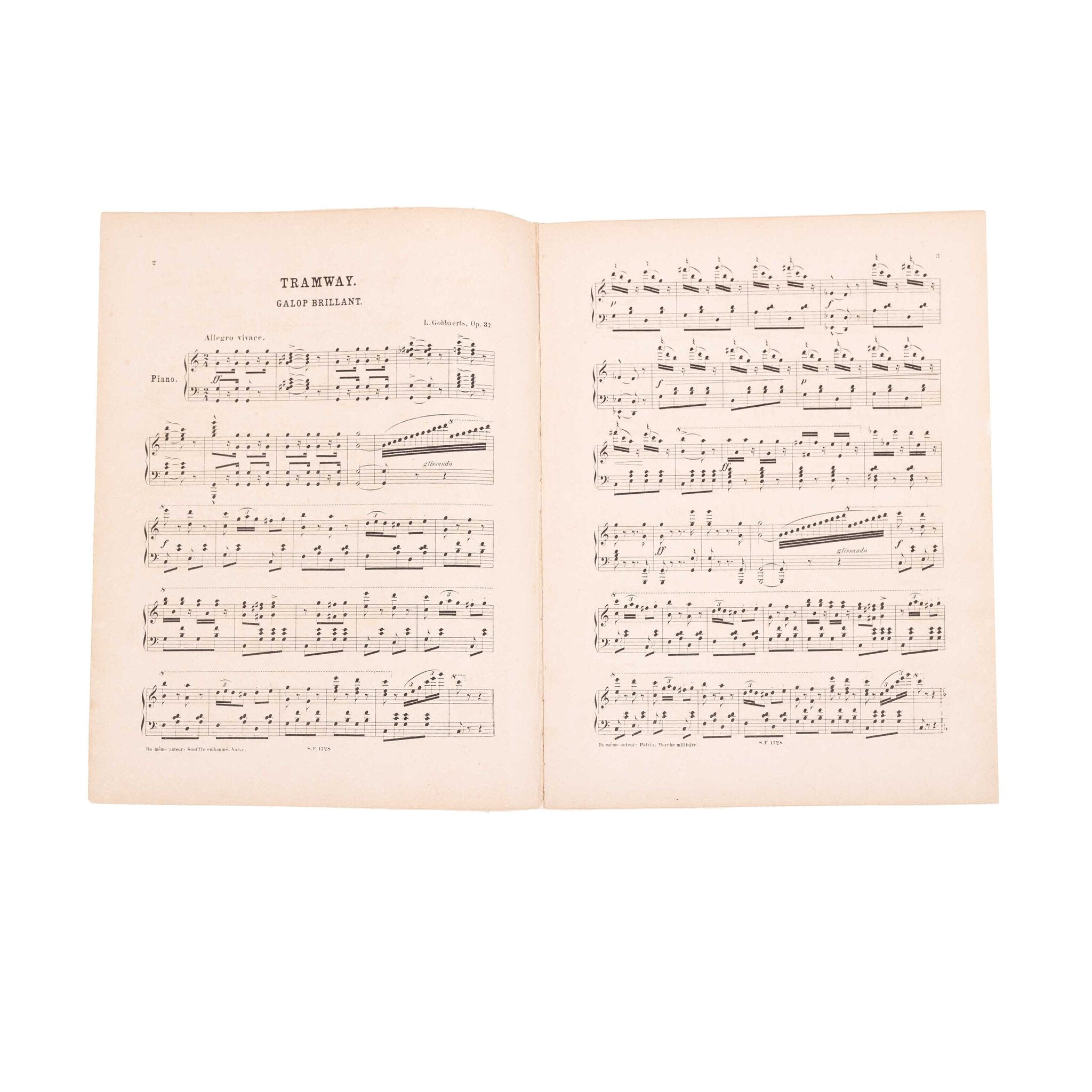 Bladmuziek 'Tramway Galop', ca. 1900-zoom-3