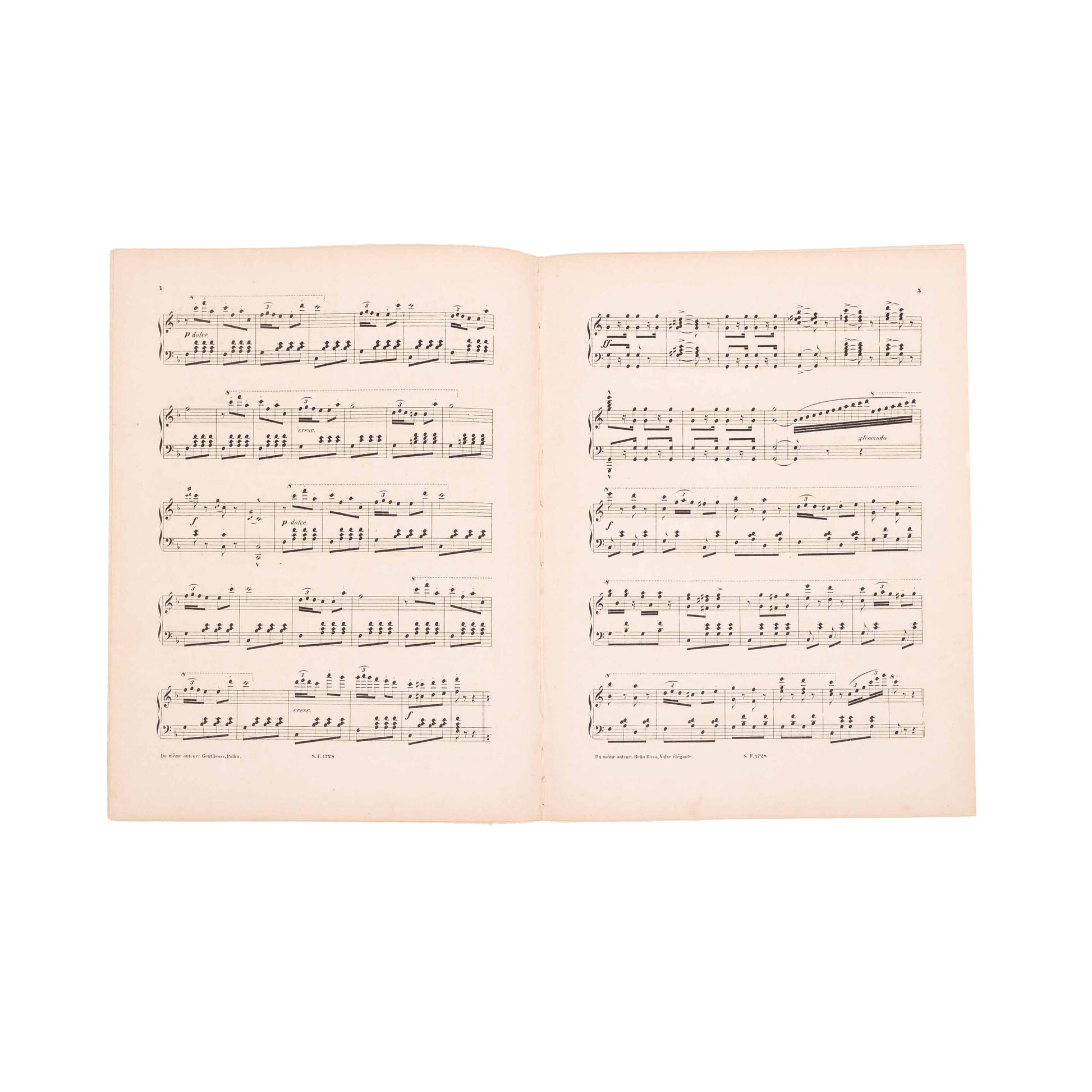 Bladmuziek 'Tramway Galop', ca. 1900-4