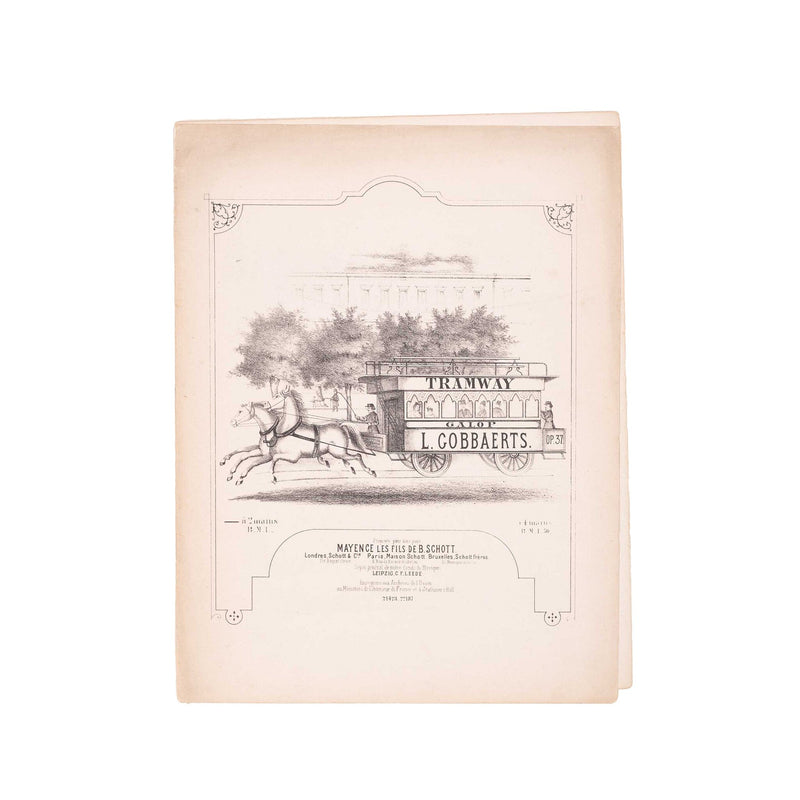 Bladmuziek 'Tramway Galop', ca. 1900-zoom-