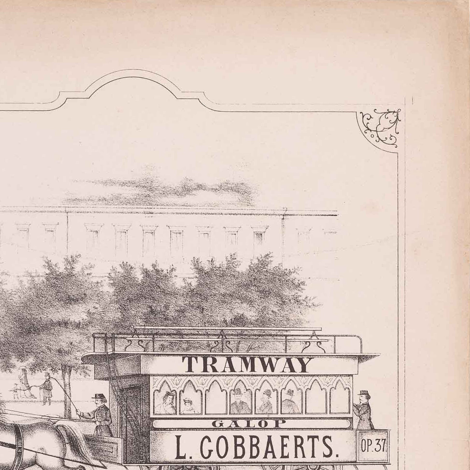 Bladmuziek 'Tramway Galop', ca. 1900-2