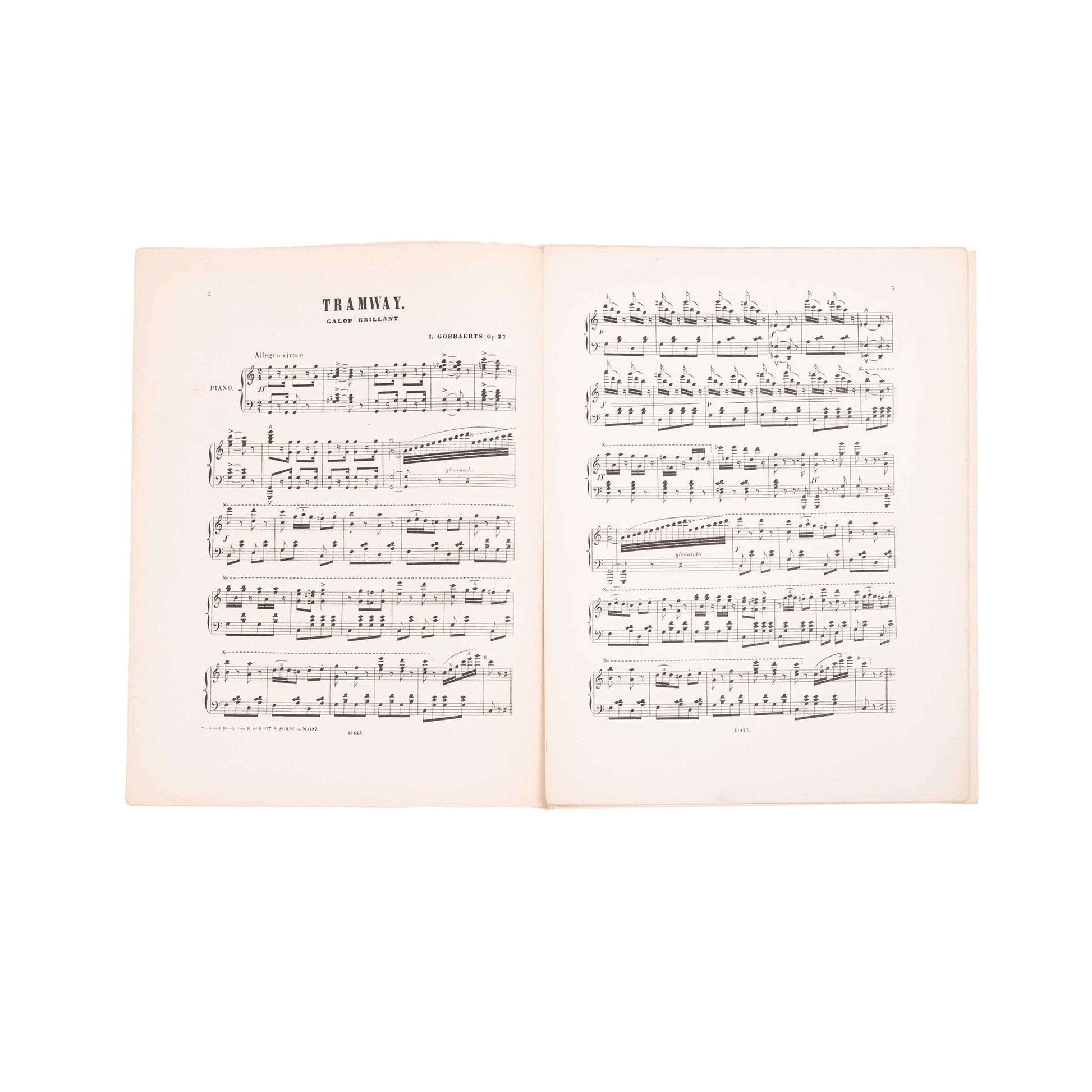 Bladmuziek 'Tramway Galop', ca. 1900-3