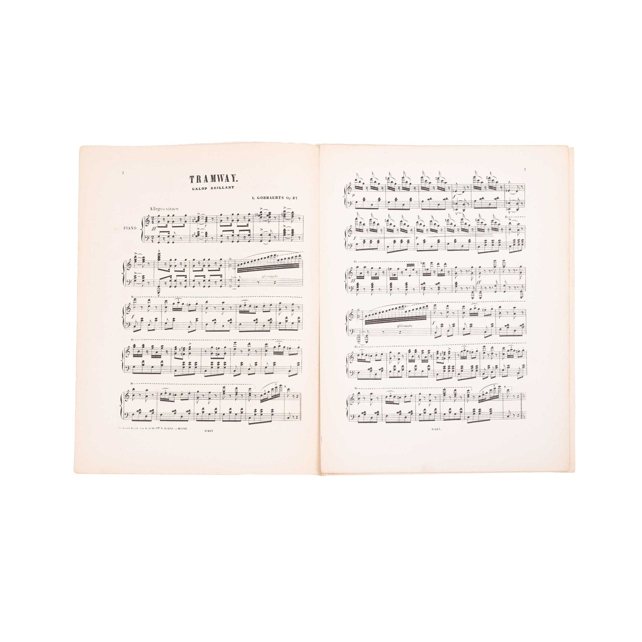 Bladmuziek 'Tramway Galop', ca. 1900-zoom-3