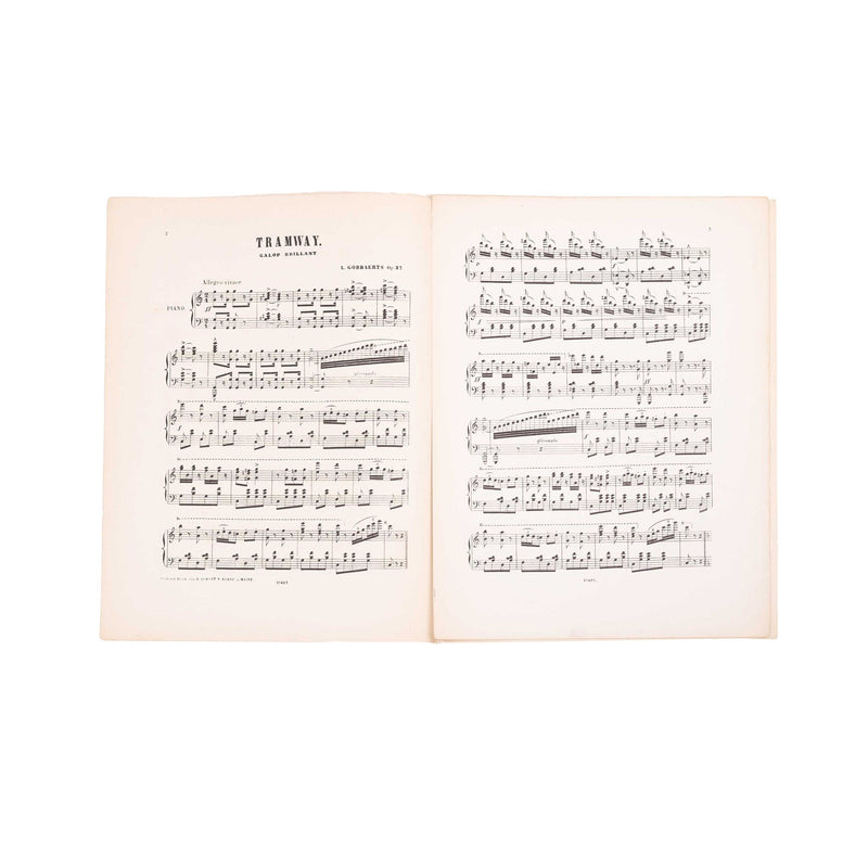 Bladmuziek 'Tramway Galop', ca. 1900-zoom-