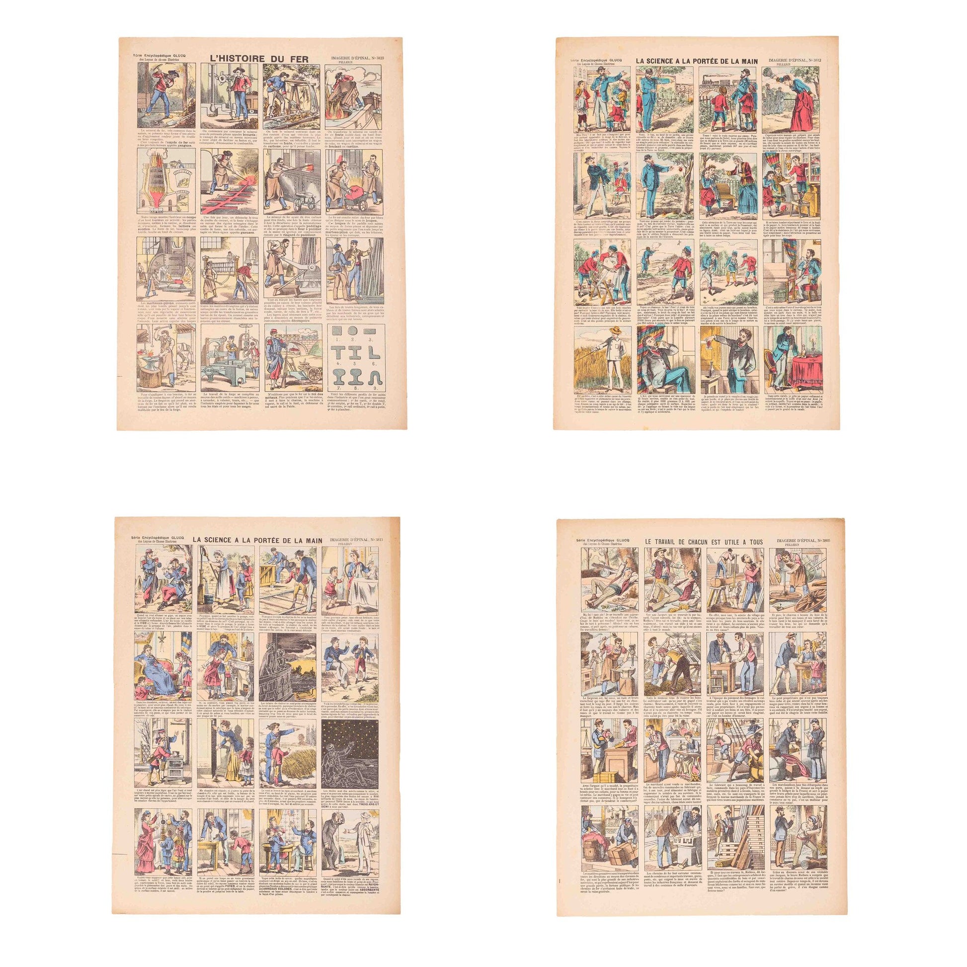 Vier centsprenten van Pellerin, ca. 1900-1