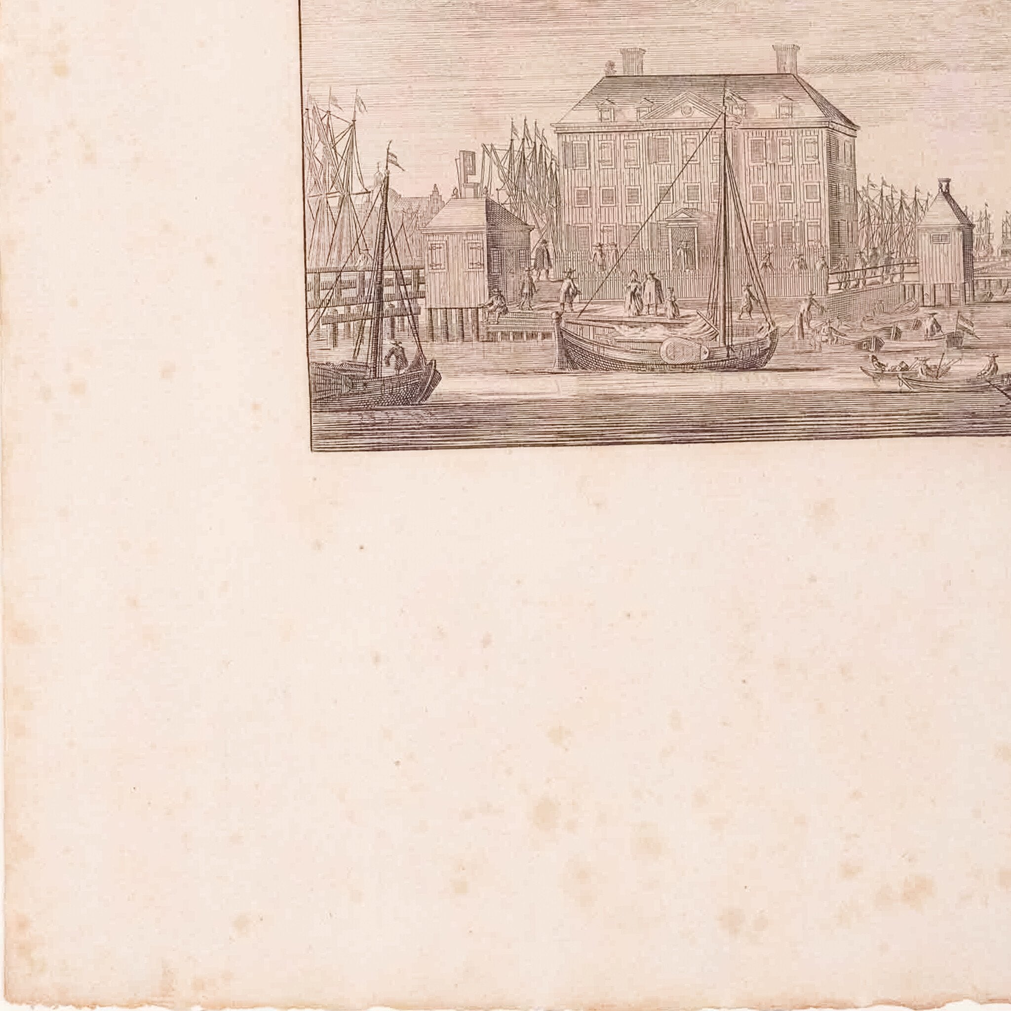 Prent 'Oude stadts herbergh. Nieuwe stadts herbergh', ca. 1726-zoom-3