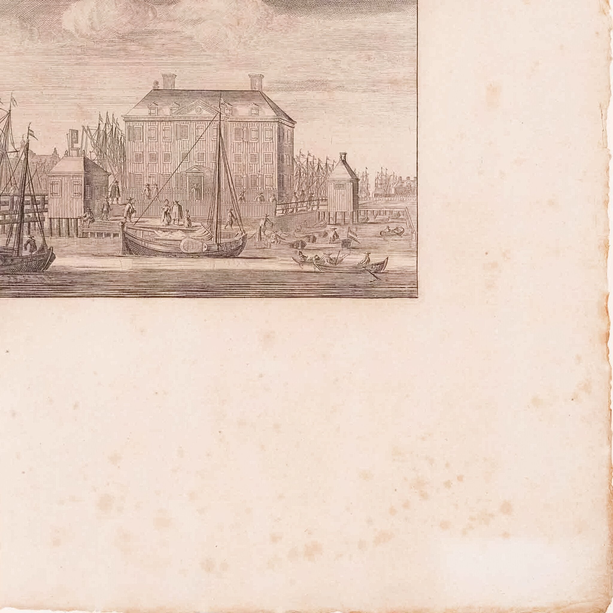 Prent 'Oude stadts herbergh. Nieuwe stadts herbergh', ca. 1726-zoom-4