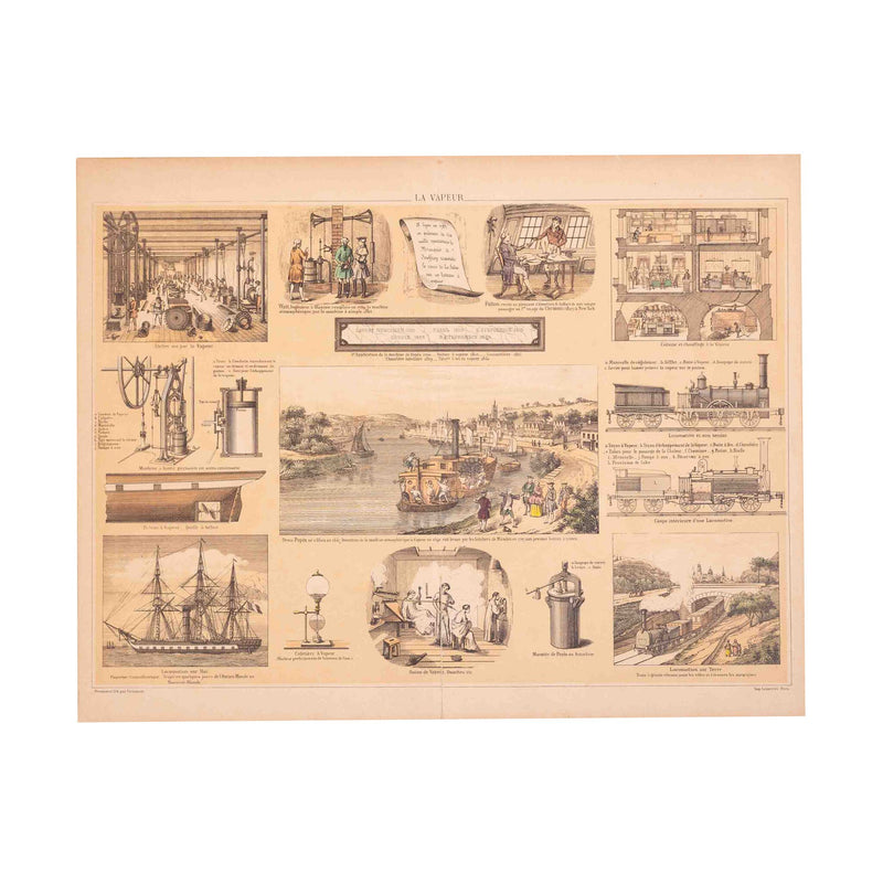 Centsprent 'La Vapeur', ca. 1860-zoom-