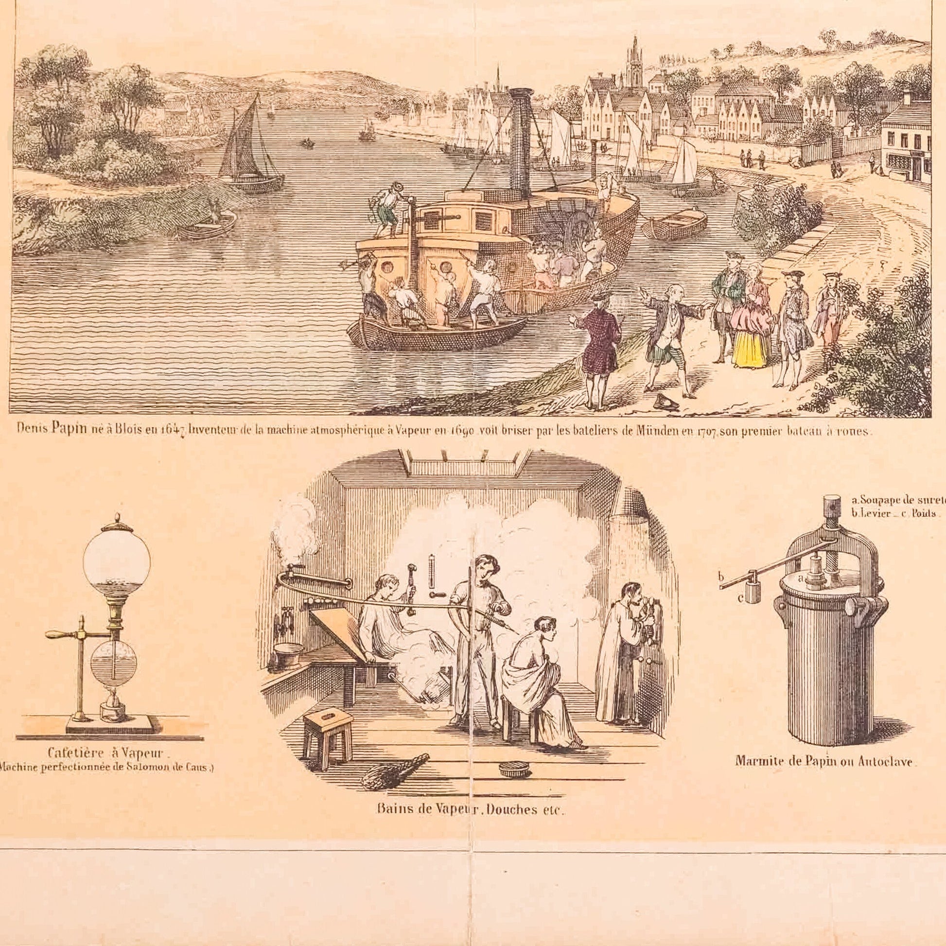 Centsprent 'La Vapeur', ca. 1860-6