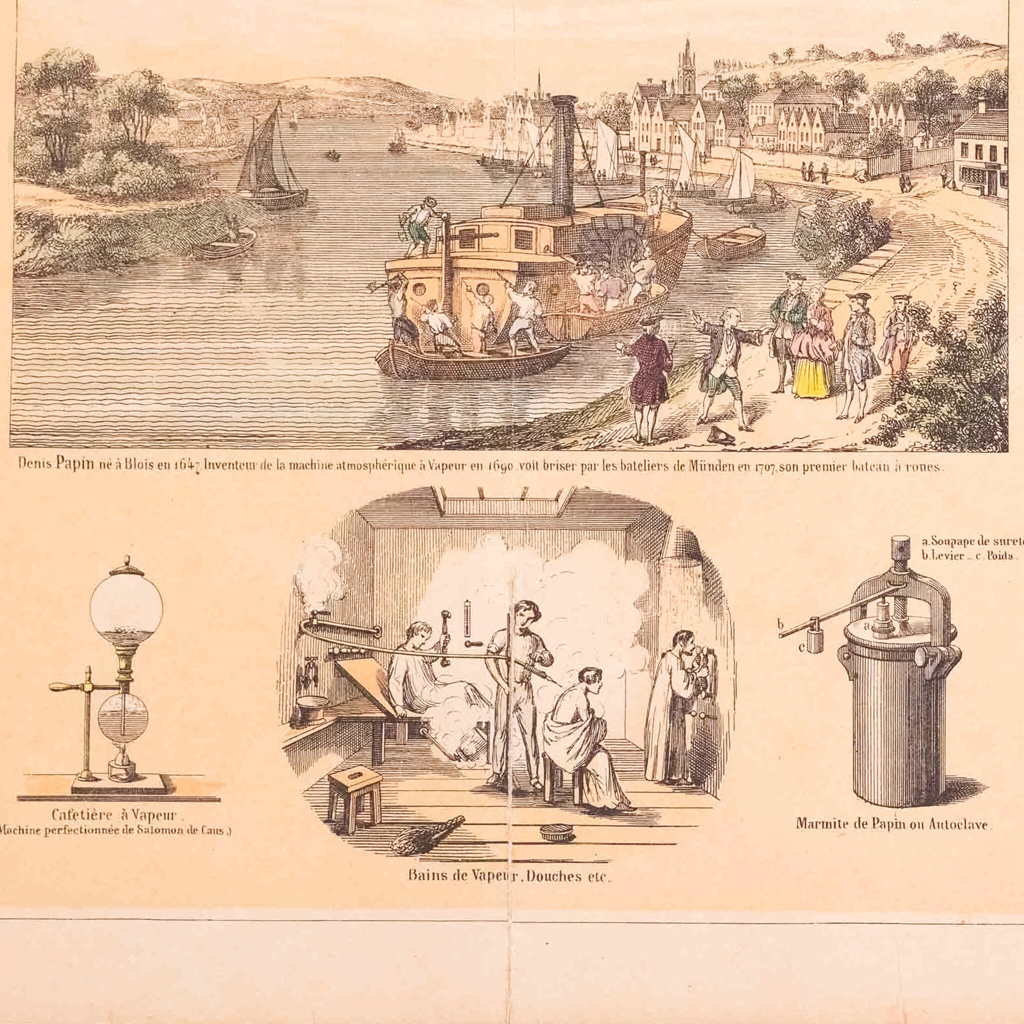 Centsprent 'La Vapeur', ca. 1860-zoom-6