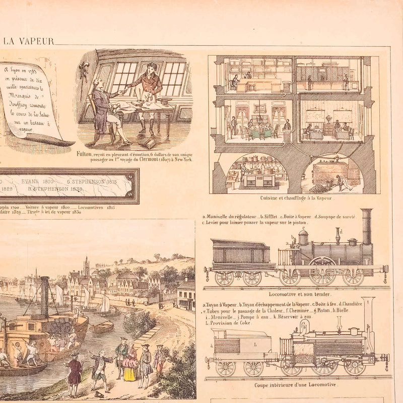 Centsprent 'La Vapeur', ca. 1860-zoom-