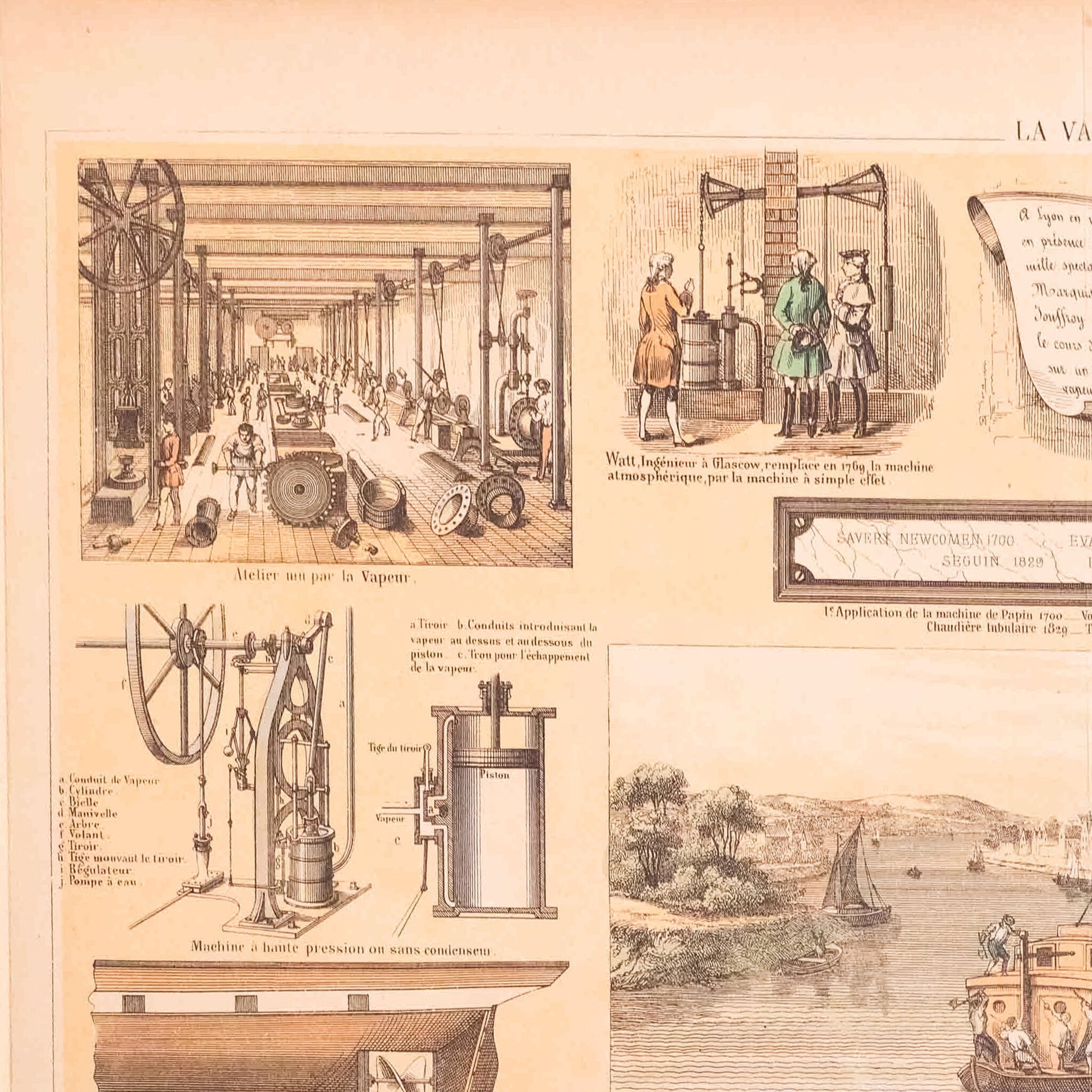 Centsprent 'La Vapeur', ca. 1860-3