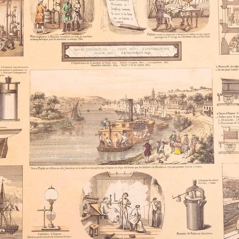 Centsprent 'La Vapeur', ca. 1860-zoom-