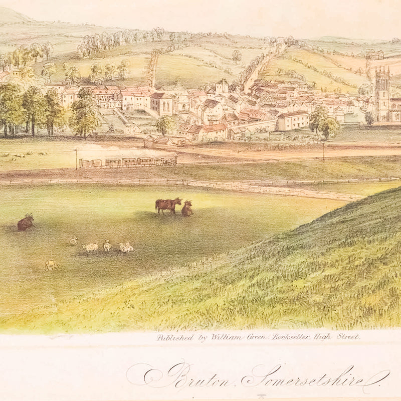 Prent 'Bruton Somersetshire', ca. 1850-zoom-