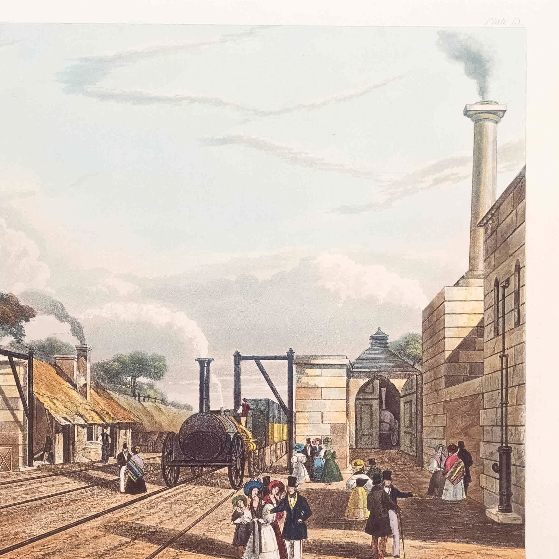 Prent 'Taking in Water at Parkside', ca. 1833-2