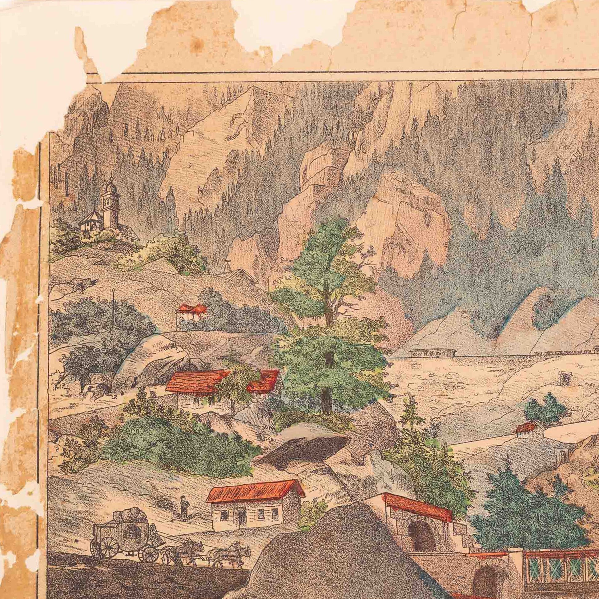 Prent 'Die St. Gotthard-Eisenbahn'-5