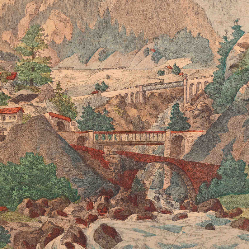 Prent 'Die St. Gotthard-Eisenbahn'-zoom-
