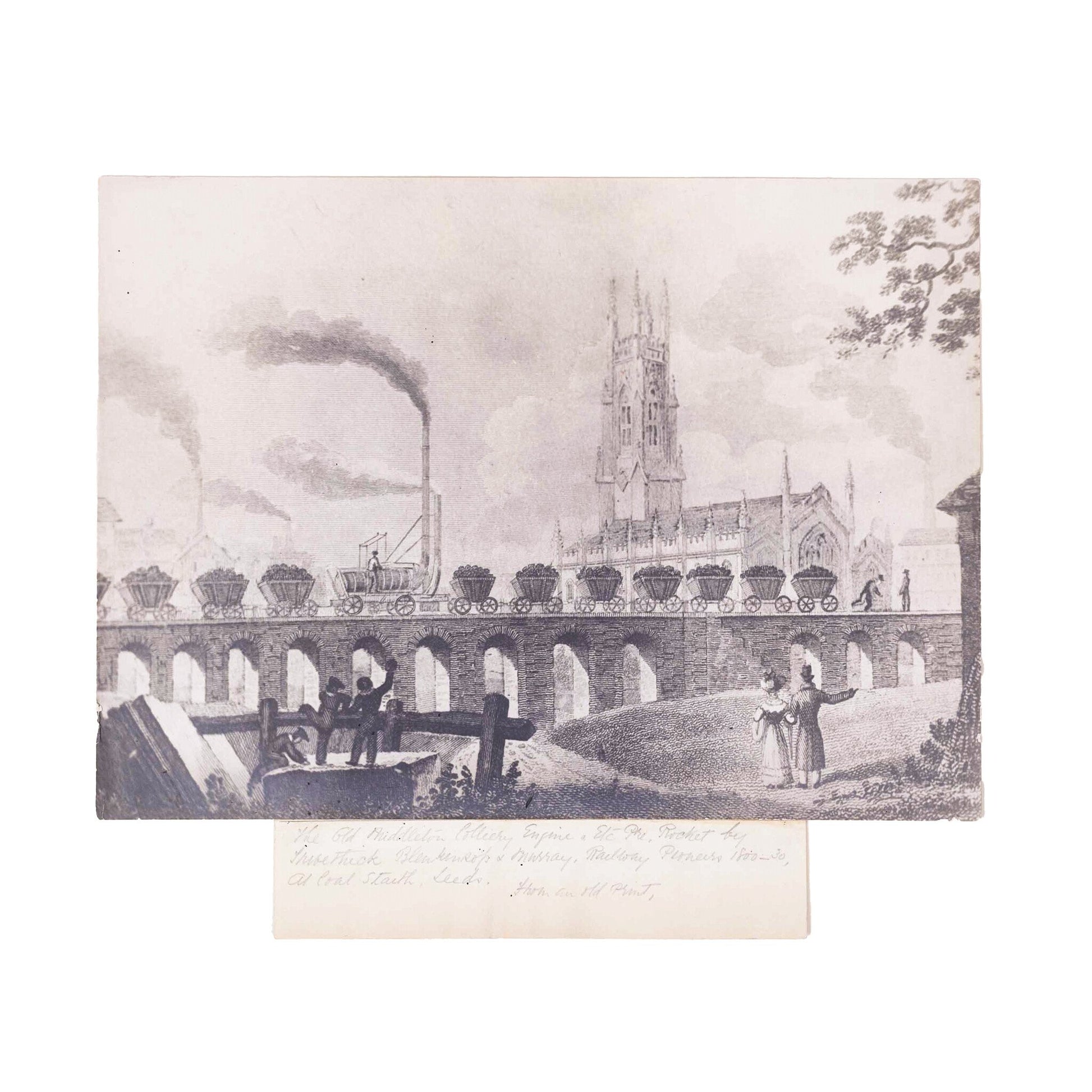 Foto van de prent 'Christ Church and coal staith, Leeds', 1829-1