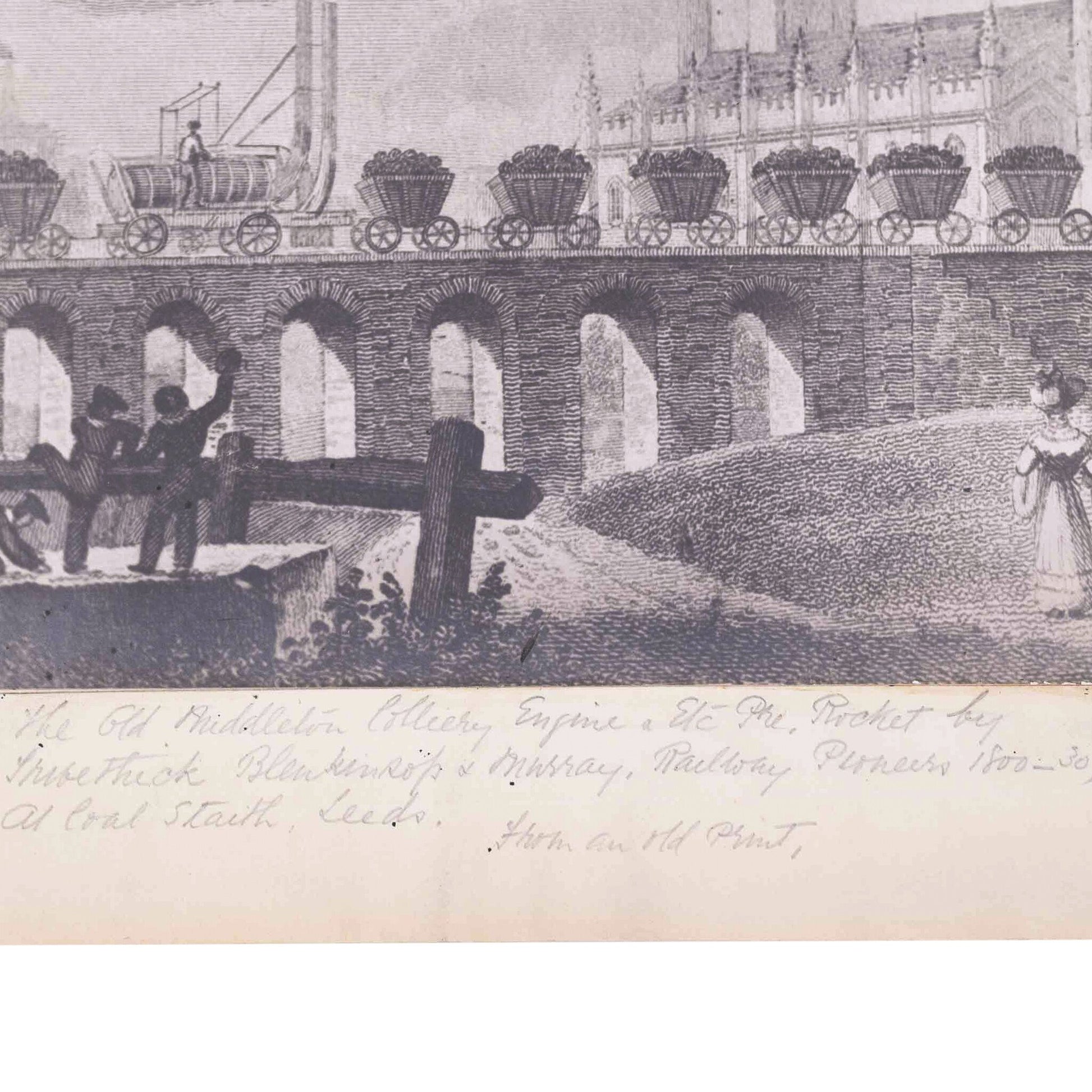 Foto van de prent 'Christ Church and coal staith, Leeds', 1829-2