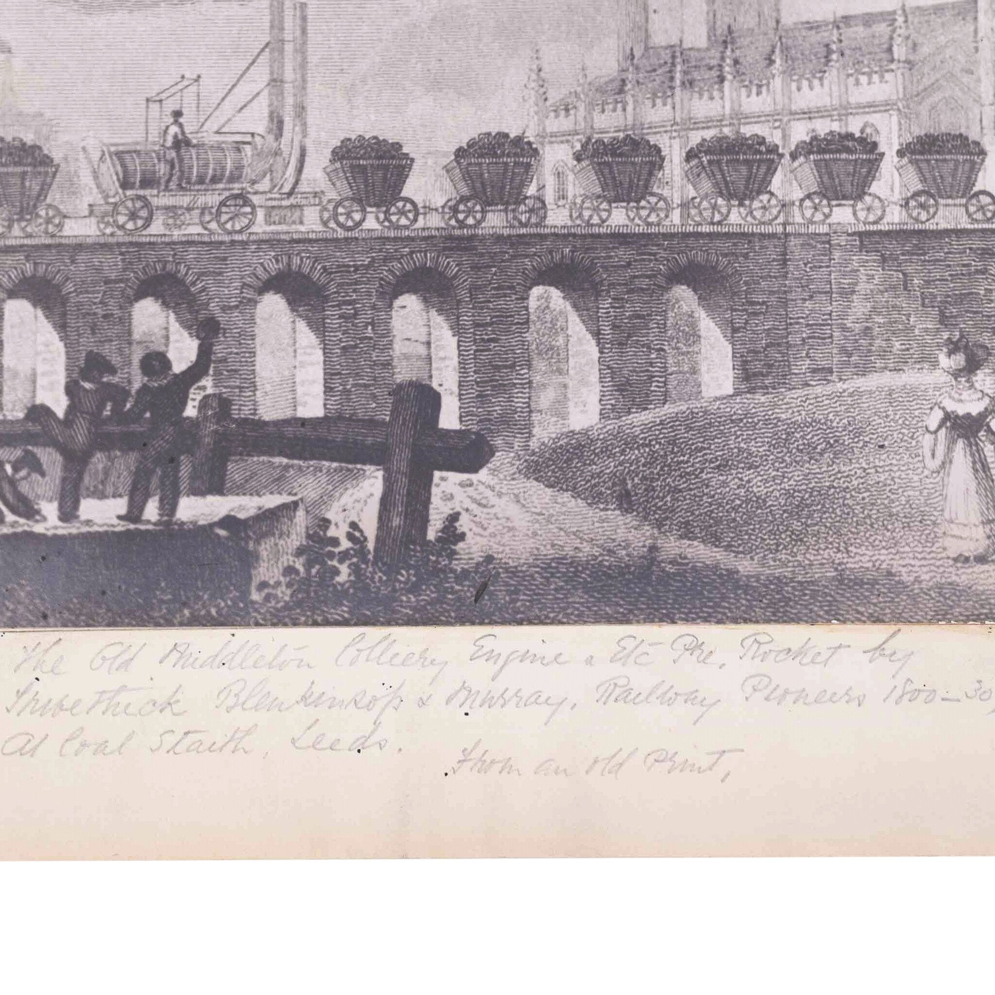 Foto van de prent 'Christ Church and coal staith, Leeds', 1829