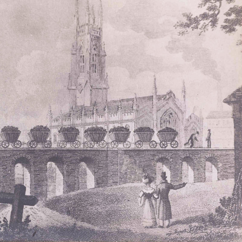 Foto van de prent 'Christ Church and coal staith, Leeds', 1829-zoom-