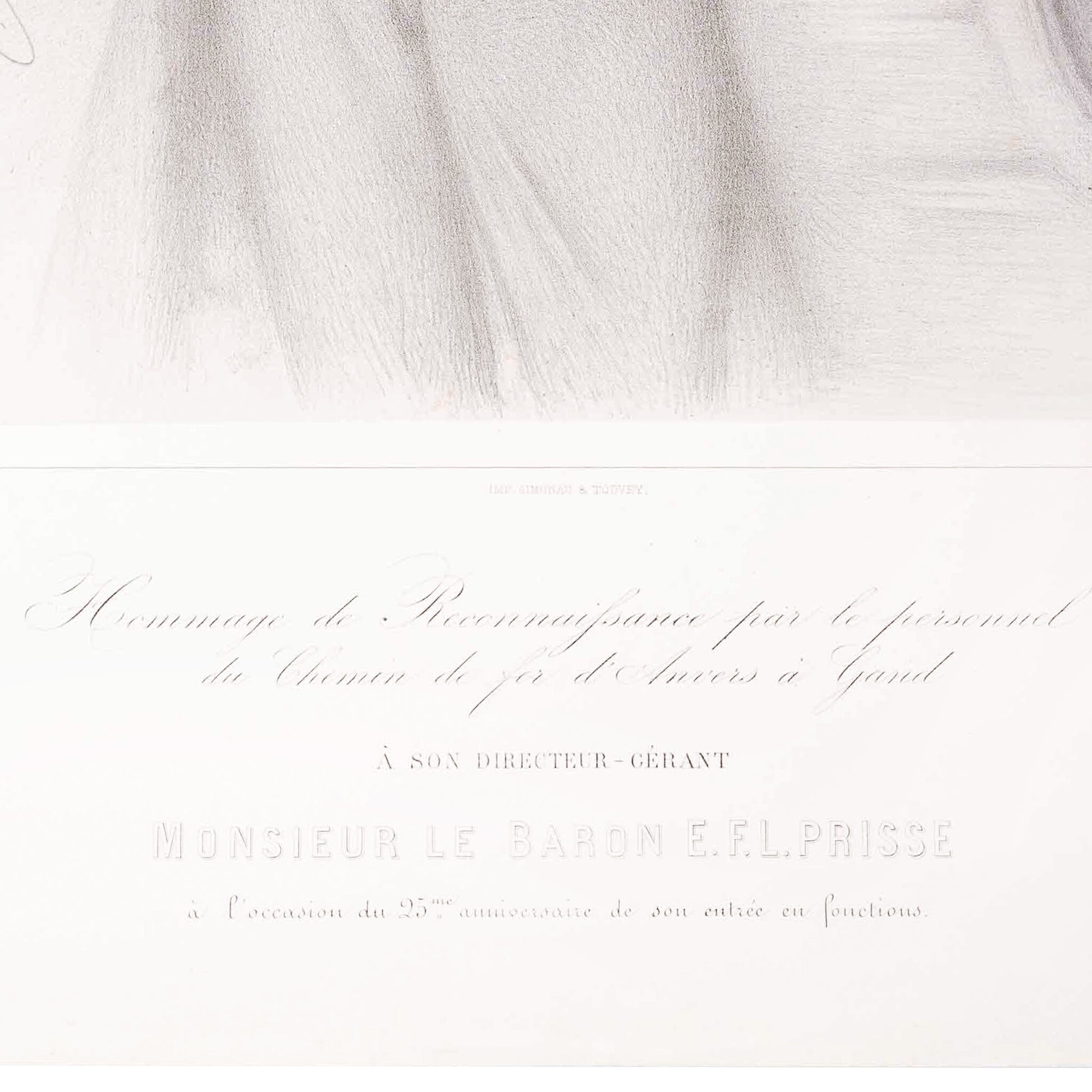 Prent 'Monsieur le Baron E.F.L. Prisse', ca. 1873-3