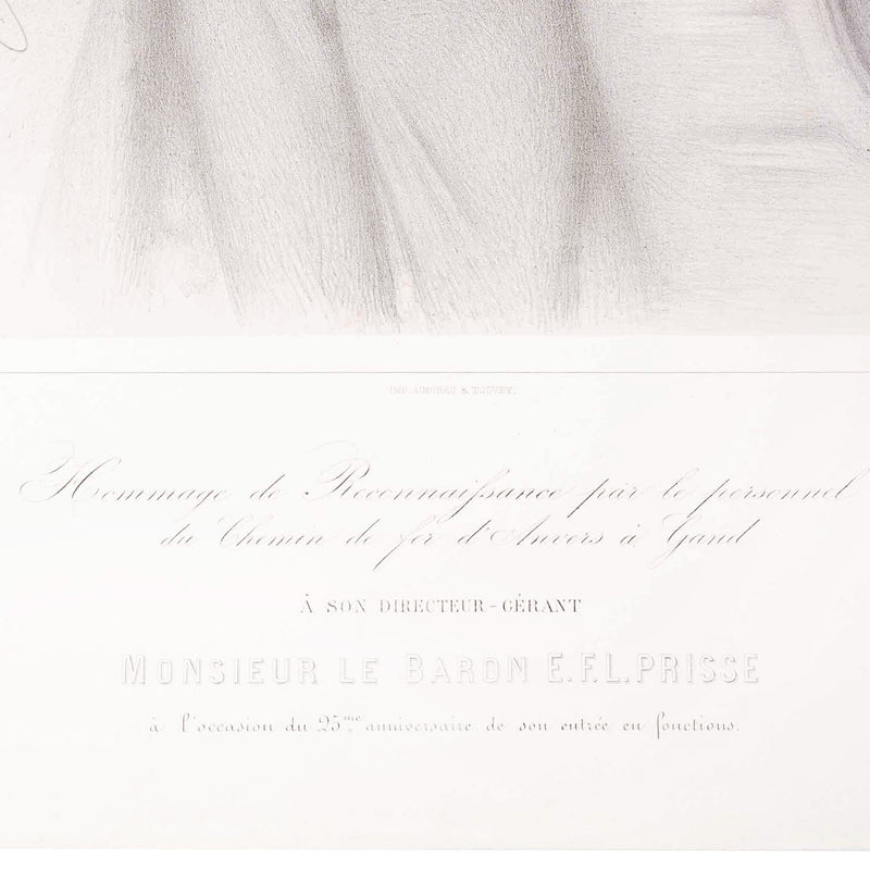 Prent 'Monsieur le Baron E.F.L. Prisse', ca. 1873-zoom-