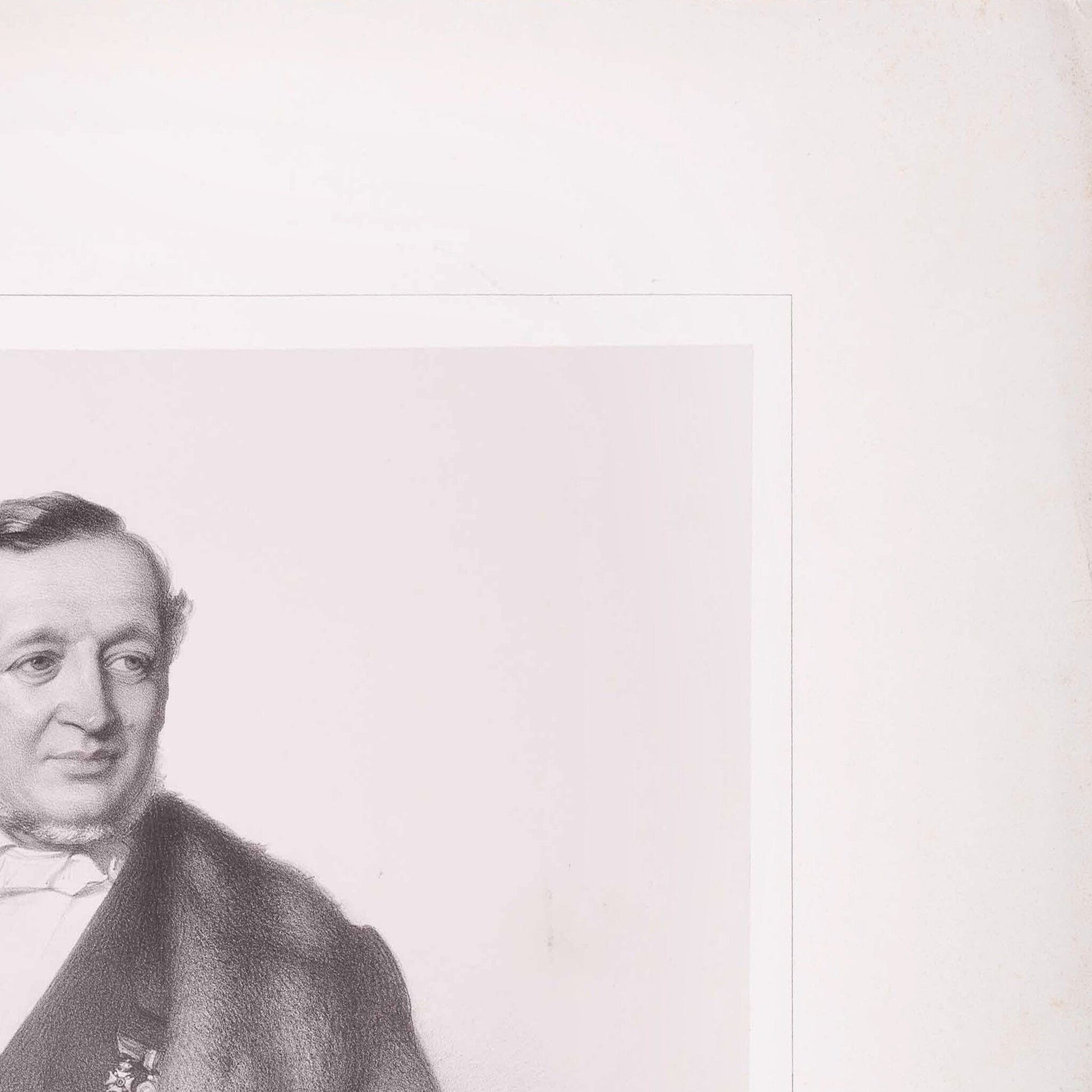Prent 'Monsieur le Baron E.F.L. Prisse', ca. 1873-6