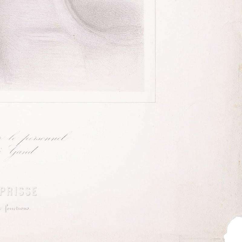Prent 'Monsieur le Baron E.F.L. Prisse', ca. 1873-zoom-