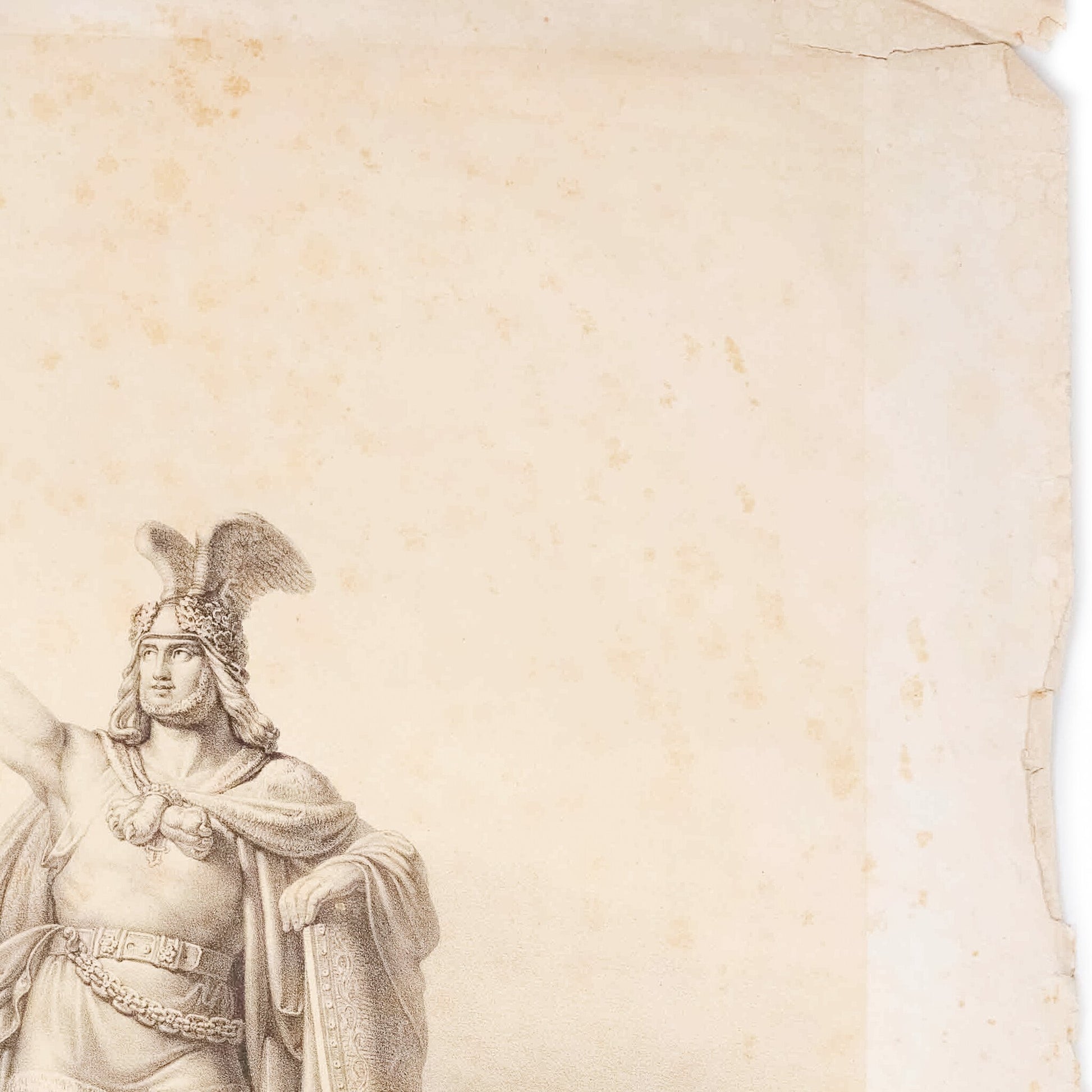Portret 'Hermann der Cherusker Fürst', Osterwald u. Wedemeyer, eind 19e eeuw-4