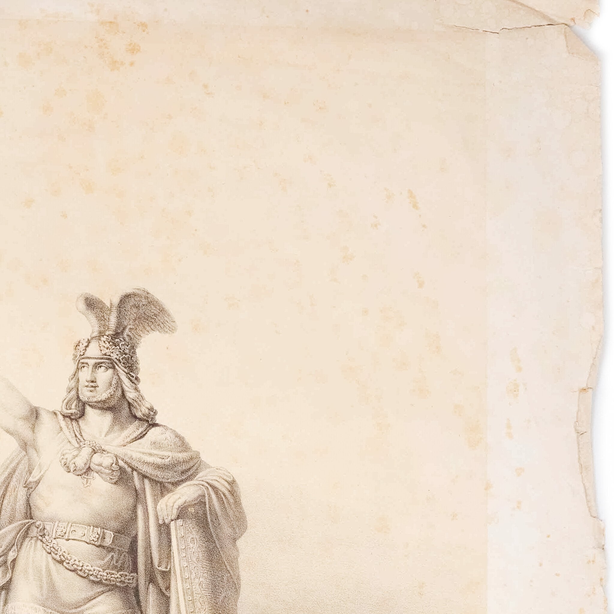 Portret 'Hermann der Cherusker Fürst', Osterwald u. Wedemeyer, eind 19e eeuw-zoom-4