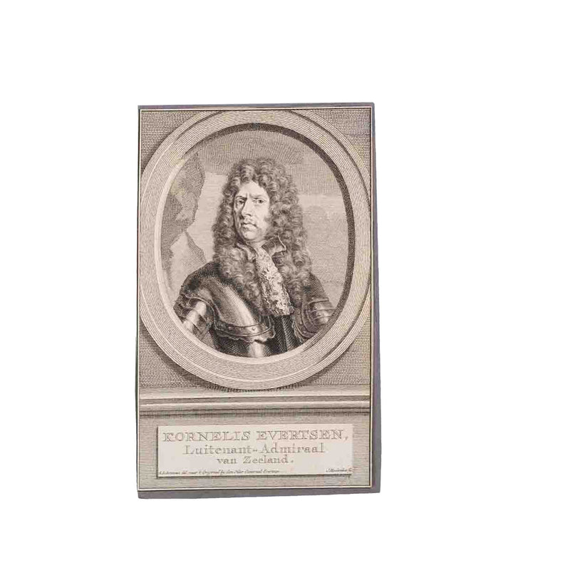 Vijf portretprenten van het Zeeuws geslacht Evertsen, J. Houbraken, ca. 1760-zoom-