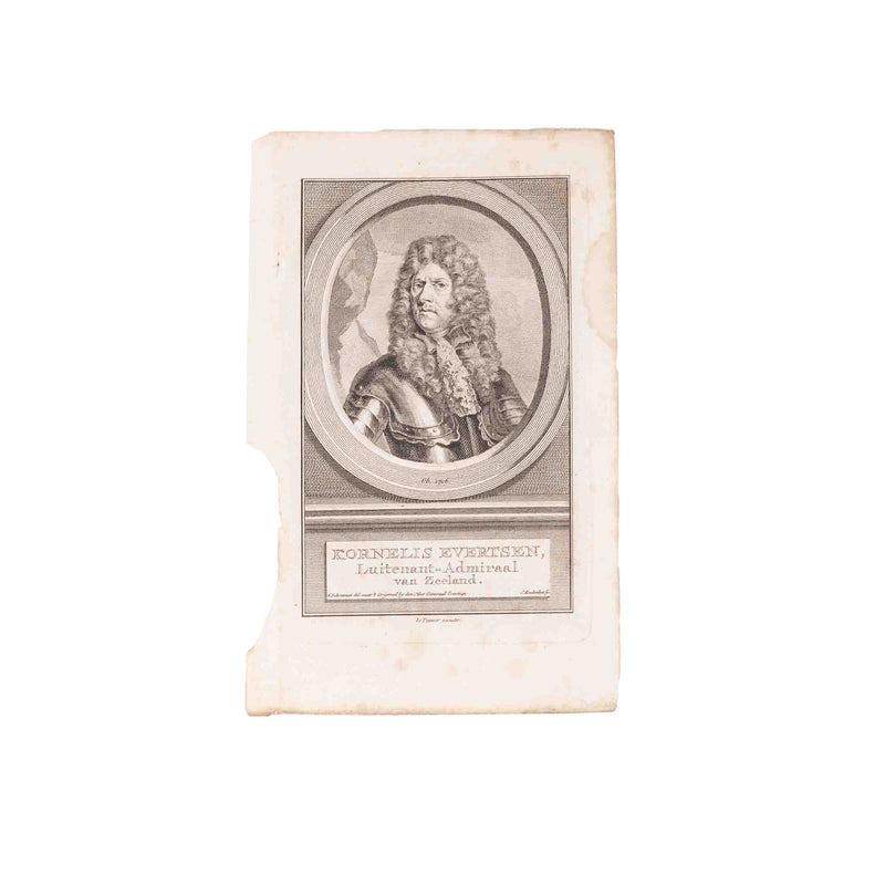 Vier portretprenten van het Zeeuws geslacht Evertsen, J. Houbraken, ca. 1760-zoom-