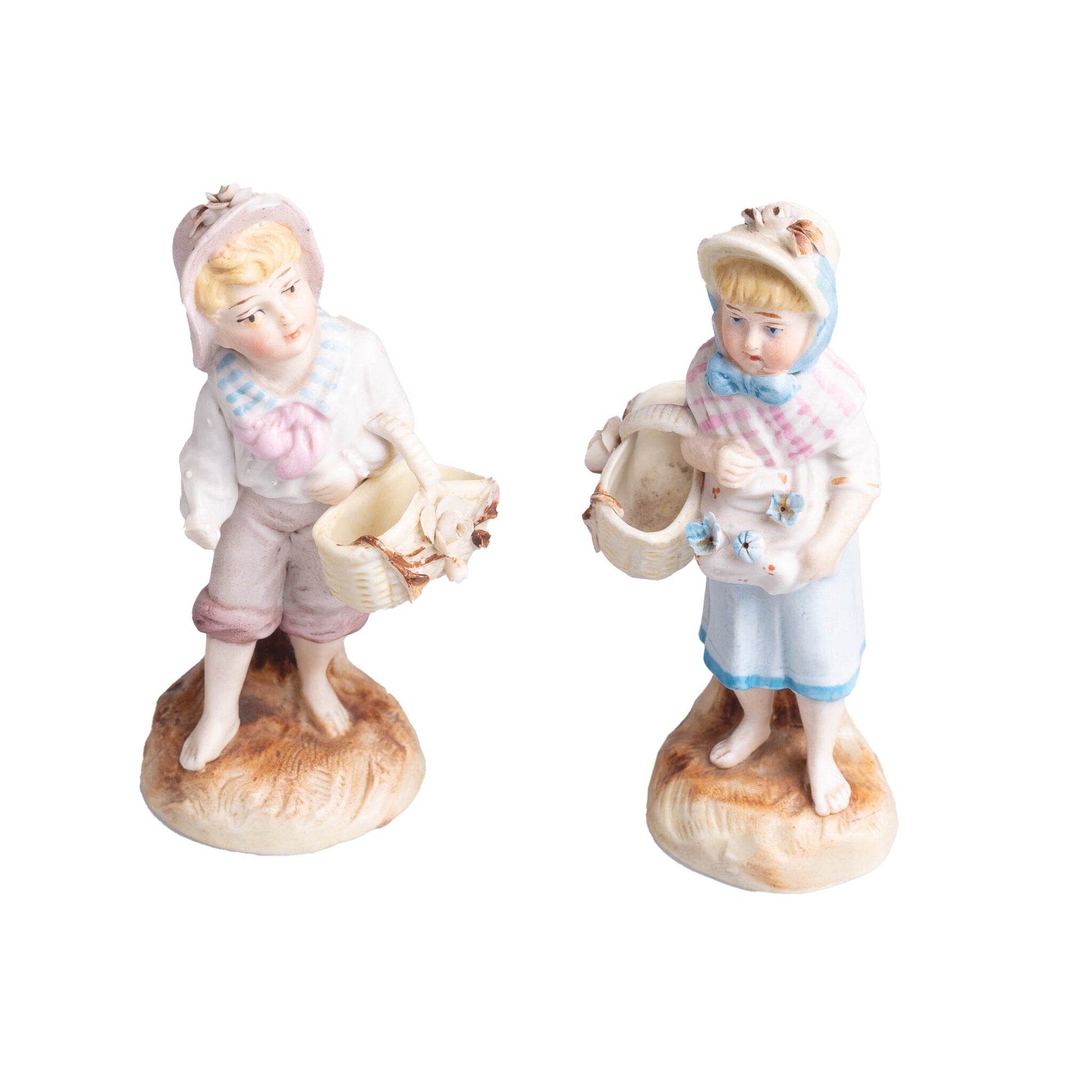 Twee beeldjes van biscuitporselein-1