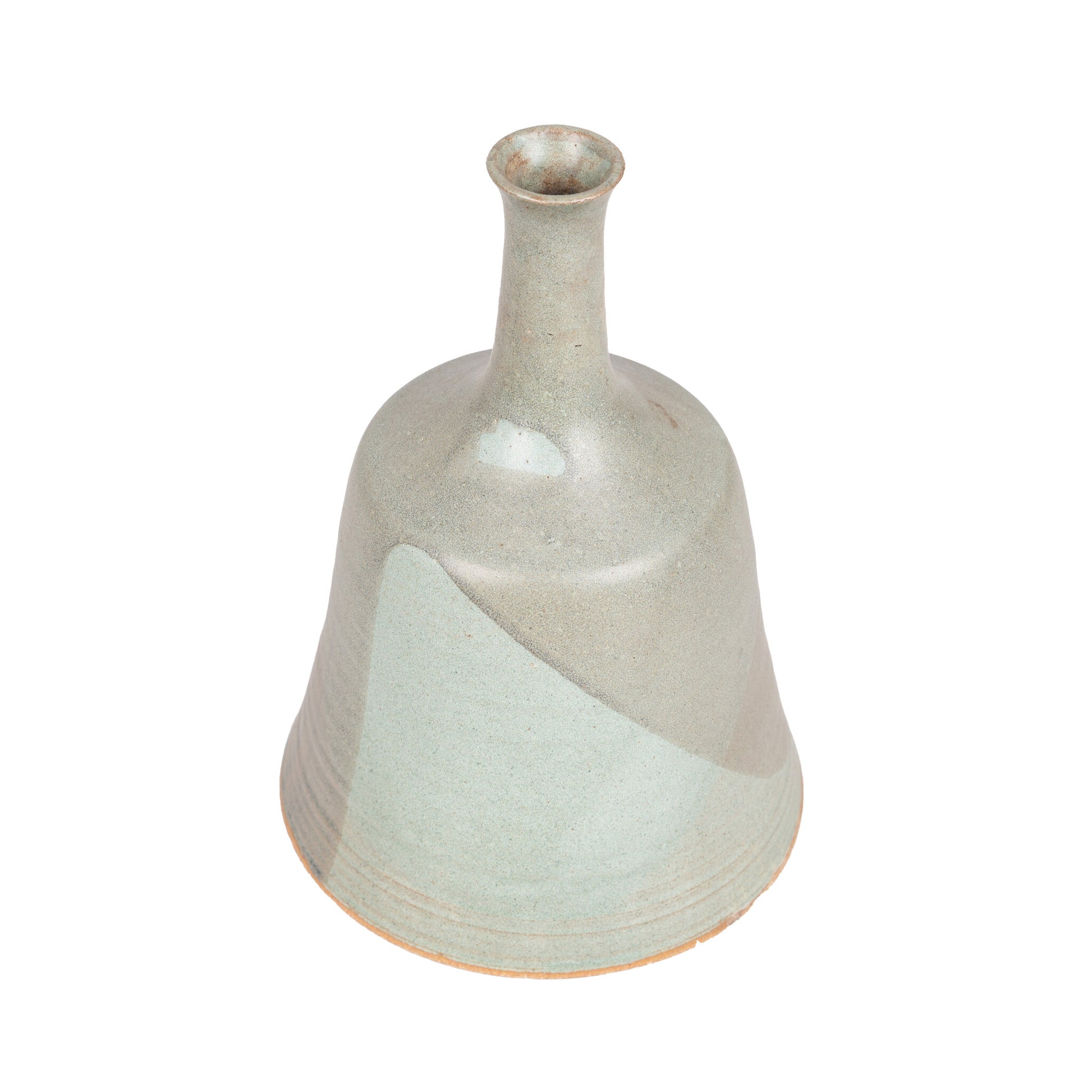 Marianna Franken, Blauwgrijze keramieken klok met klepel, 1965-1