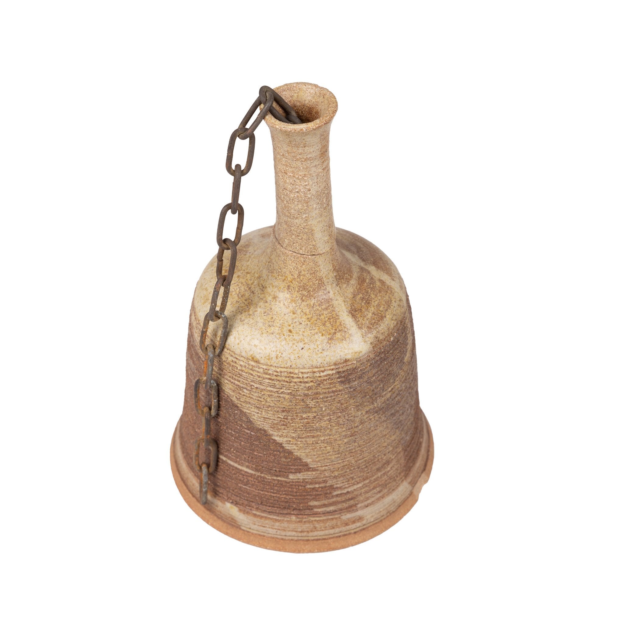 Marianna Franken, Twee bruine keramieken klokken met klepel, 1965