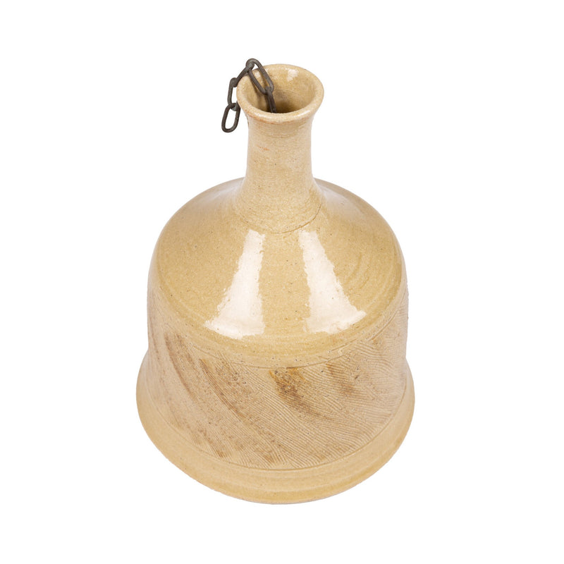 Marianna Franken, Beige keramieken klok met klepel, 1965-zoom-
