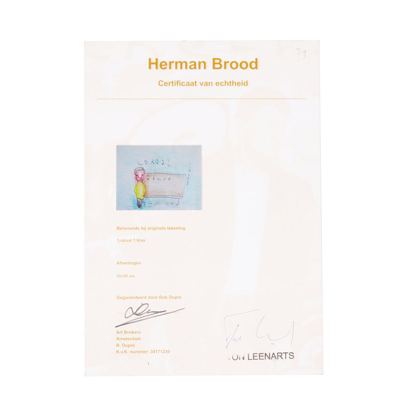 Herman Brood, 'Lokaal 1 klas'-zoom-