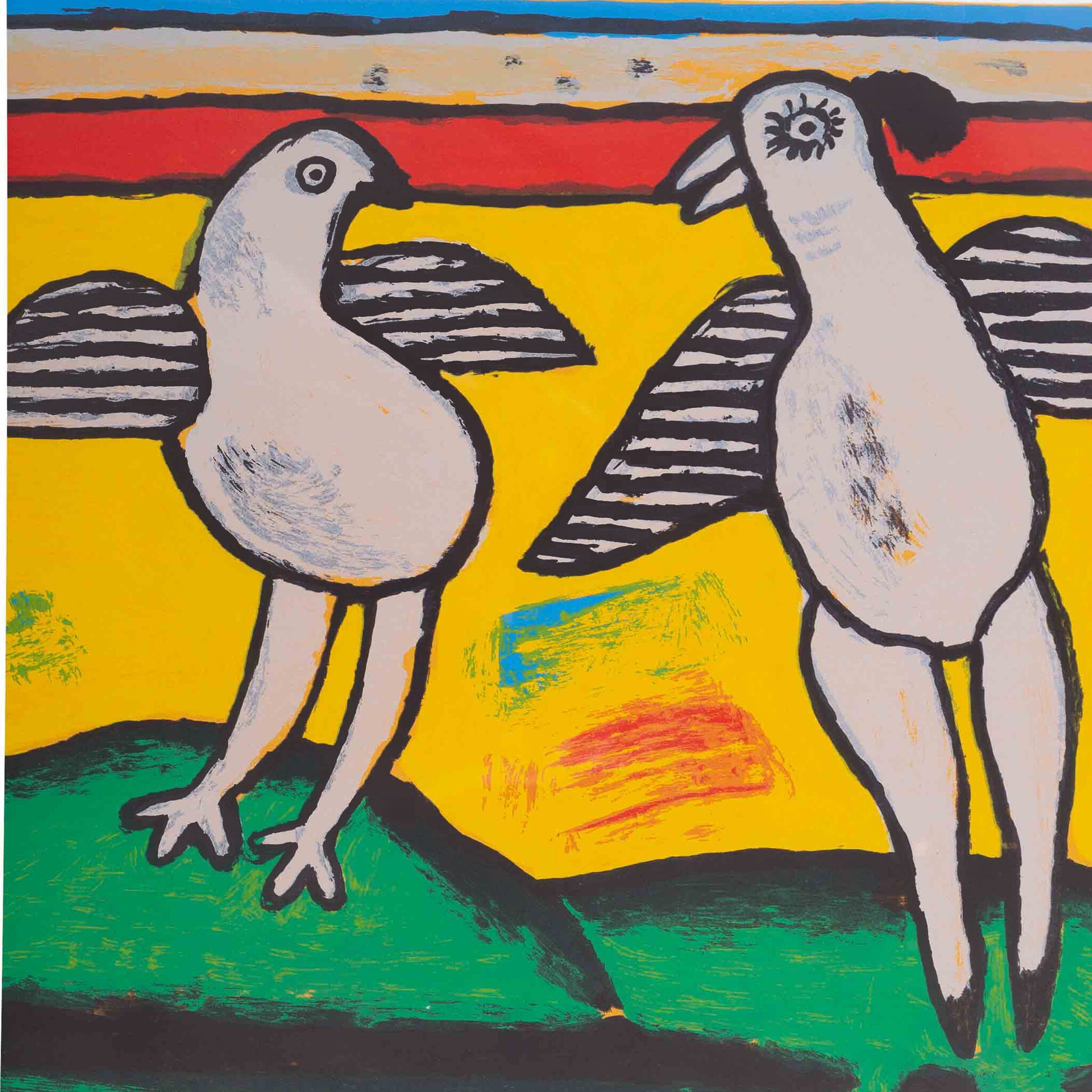 Corneille, 'Deux oiseaux', 2002-2