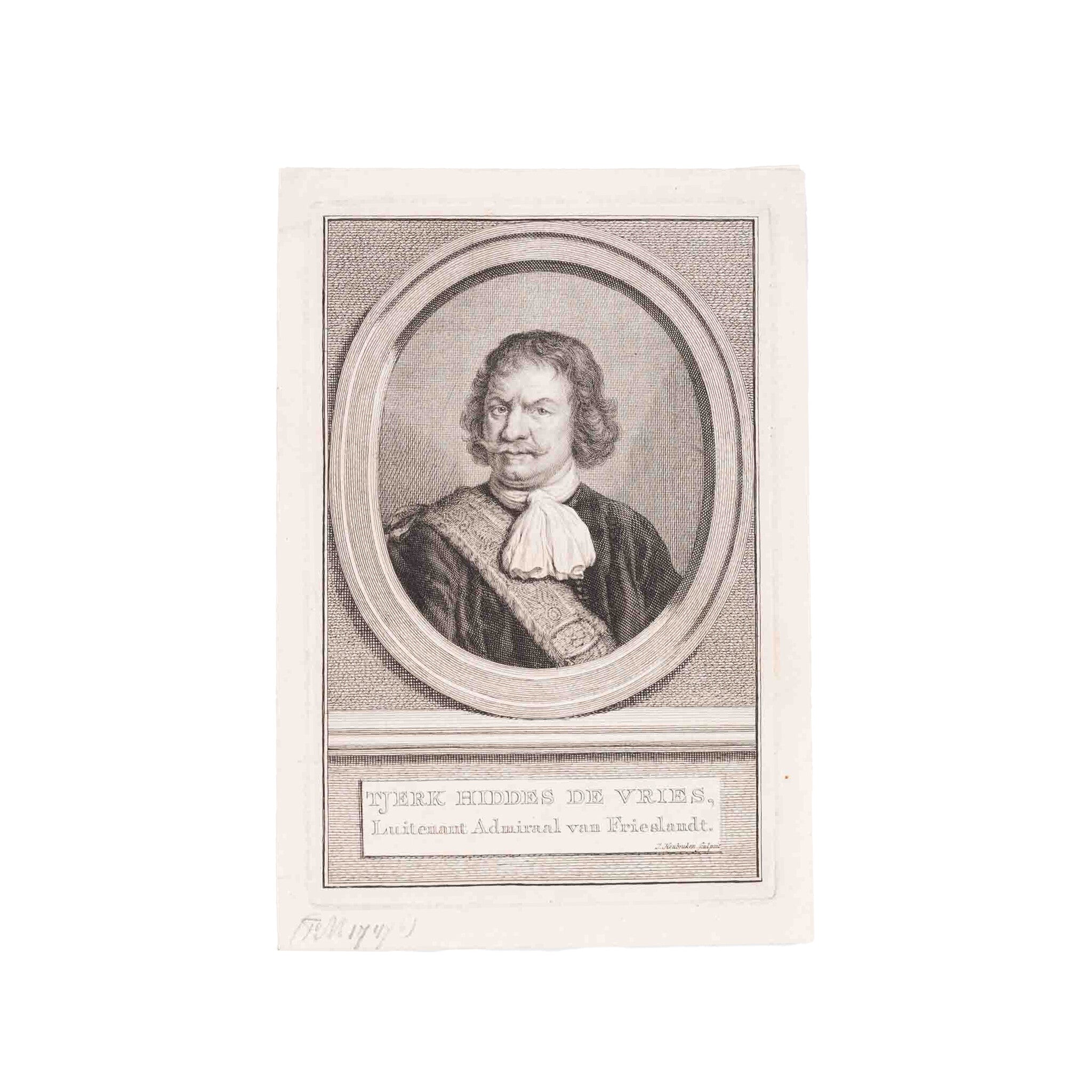 Vier portretten van mannen, J. Houbraken, ca. 1750-1760-zoom-5