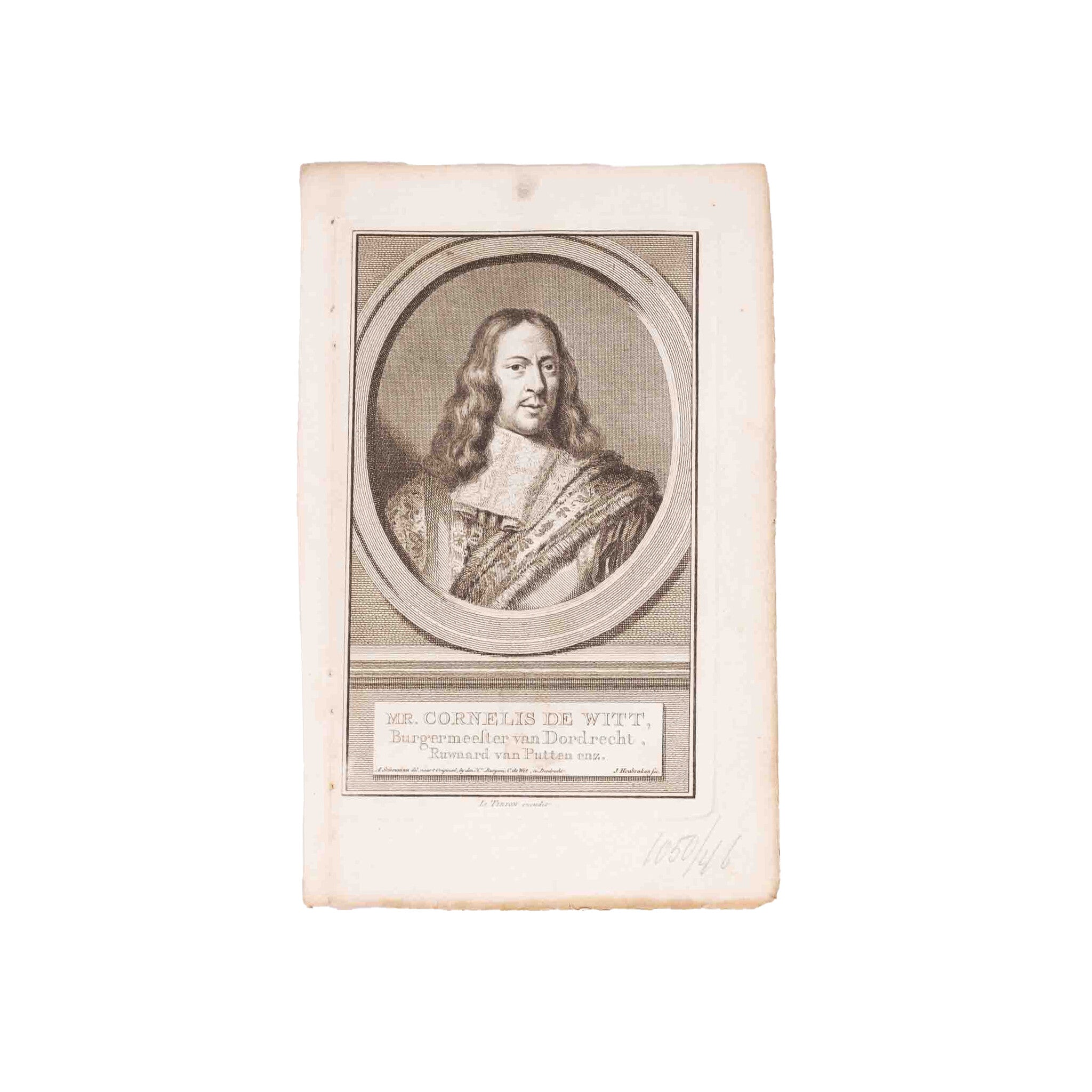 Vier portretten van mannen, J. Houbraken, ca. 1750-1760-zoom-2