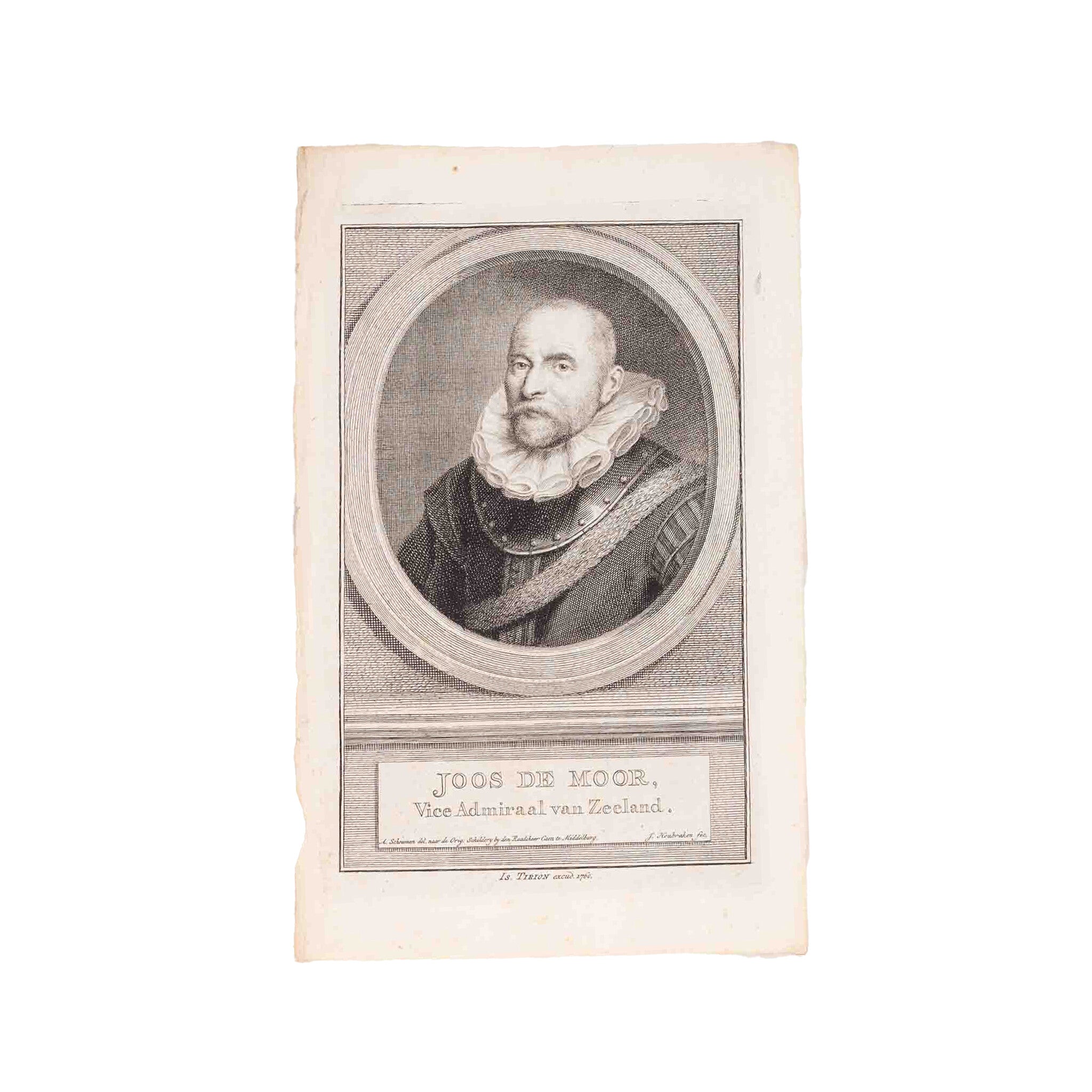 Vier portretten van mannen, J. Houbraken, ca. 1750-1760-zoom-3